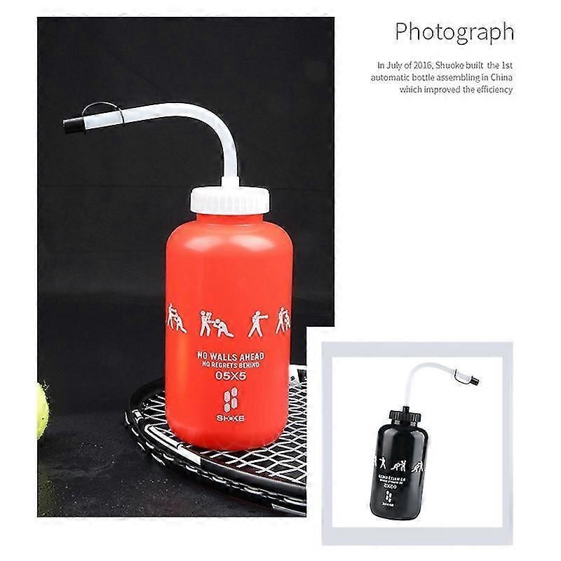 Lacrosse Water Bottle With Long Straw Bpa Free Plastic Goalie Boxing Water Bottle 1 Liter For Spor