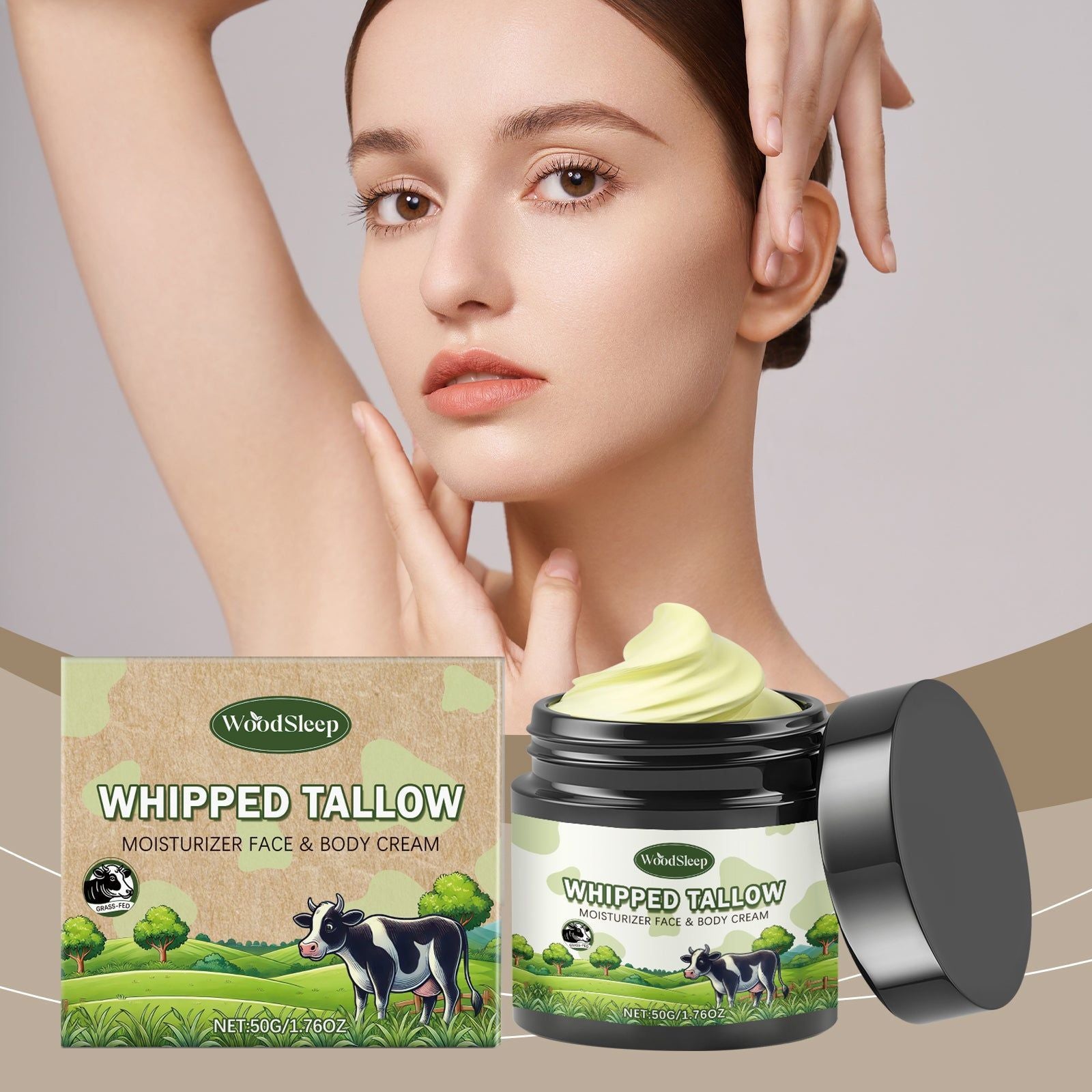Deep Moisturizer for Body Care, Hydrating, Rejuvenating, Skin Elasticity, Smooth ,50g