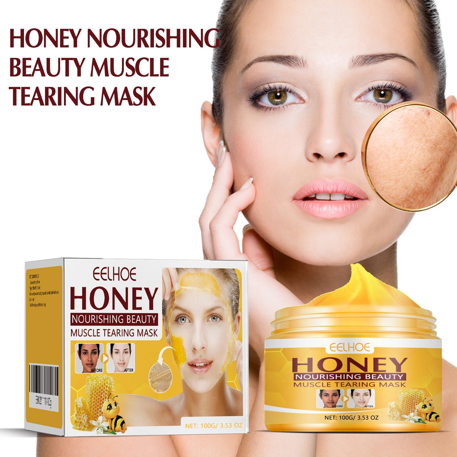 Brightening and Beautifying Skin Peel Mask, Hydrating, Glowing, Clear, Radiant Facial Treatment ,100g