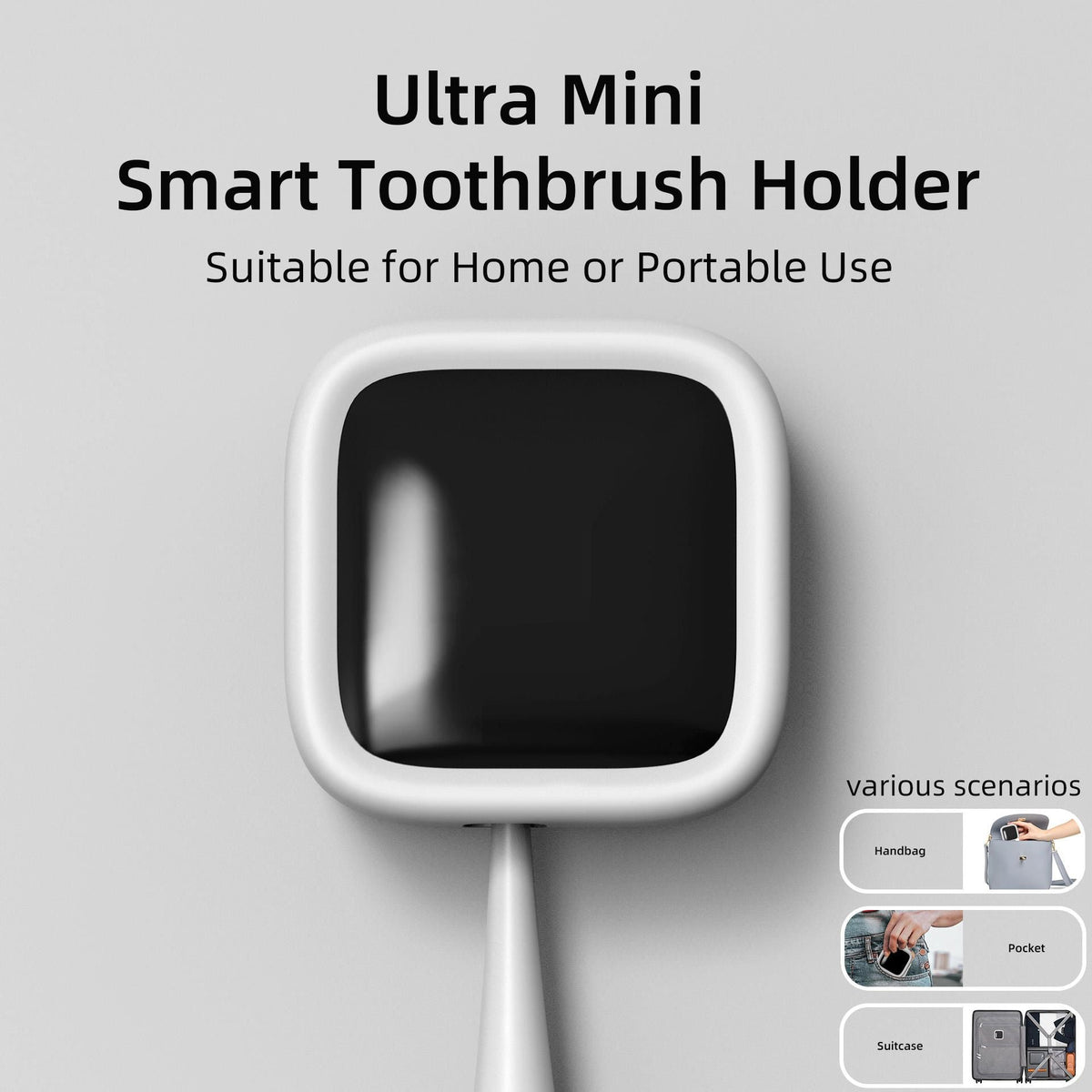 Toothbrush Holder UVC Sterilizing Portable Personal Oral Care Travel Toothbrush Sterilizer