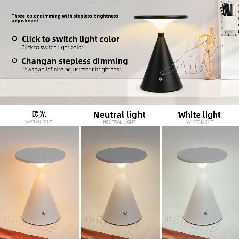 UFO USB Rechargeable LED Desk Lamp Black