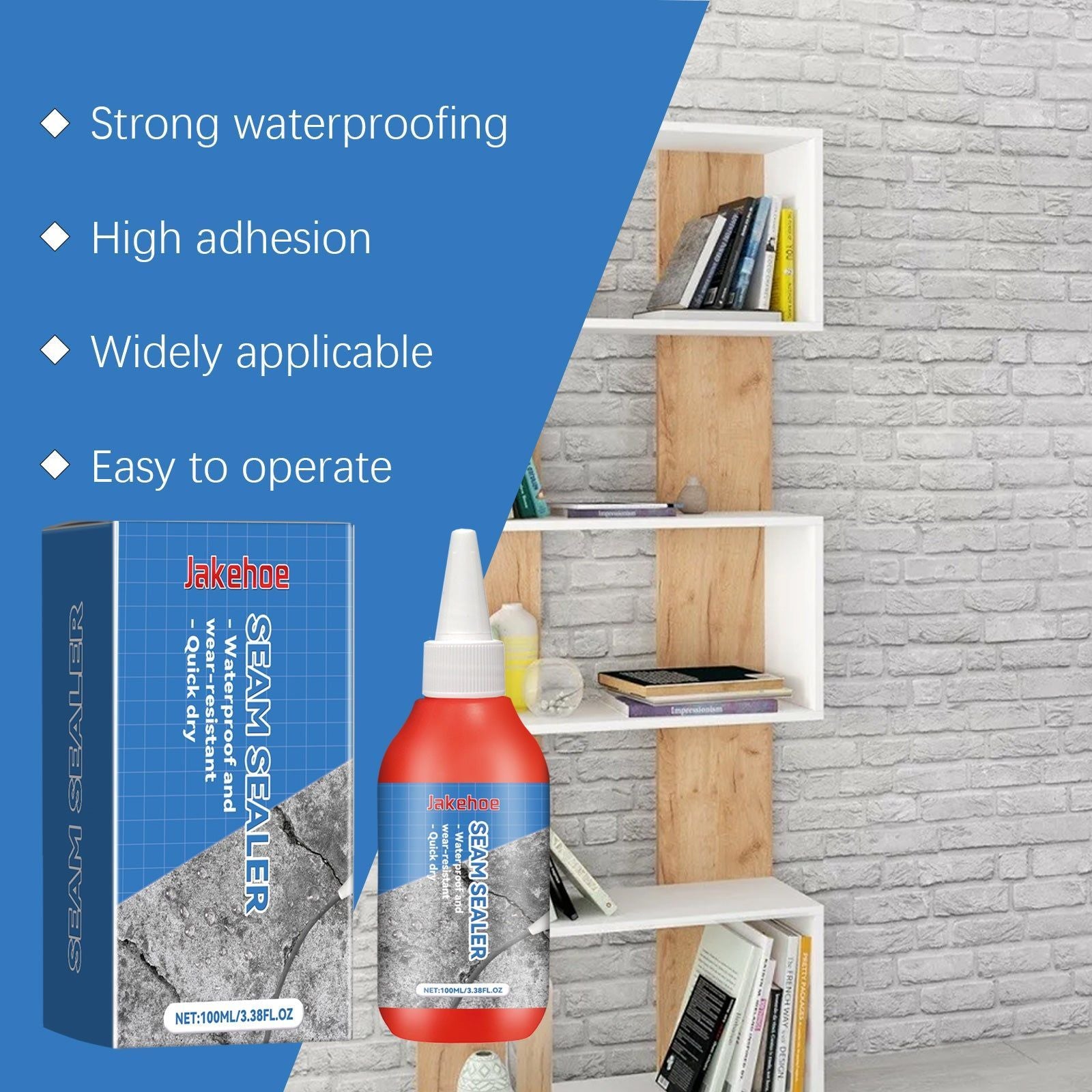 Transparent Waterproof Sealant for Tiles, Flexible, Leak Proof, Easy to Apply ,100ml