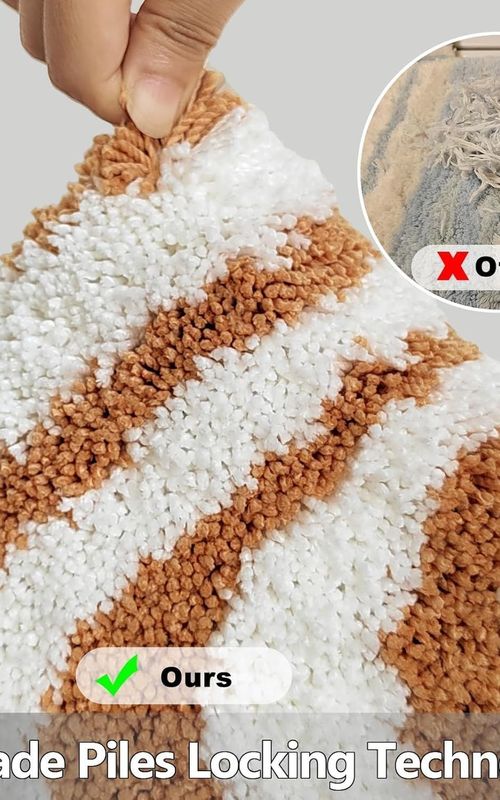 AIESY® Beautiful Microfiber Non Slip Bath Mat for Bathroom