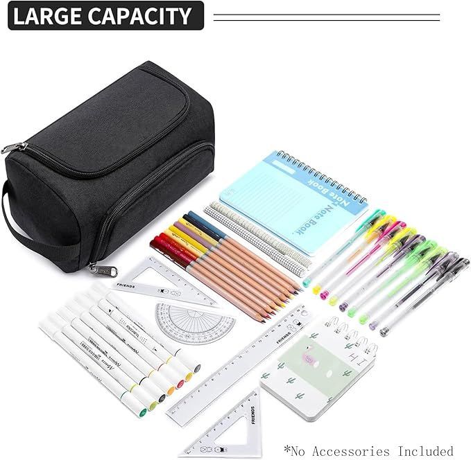 Large Capacity Pencil Case Organizer Multifunctional Extra Big Pencil Pouch with Compartments