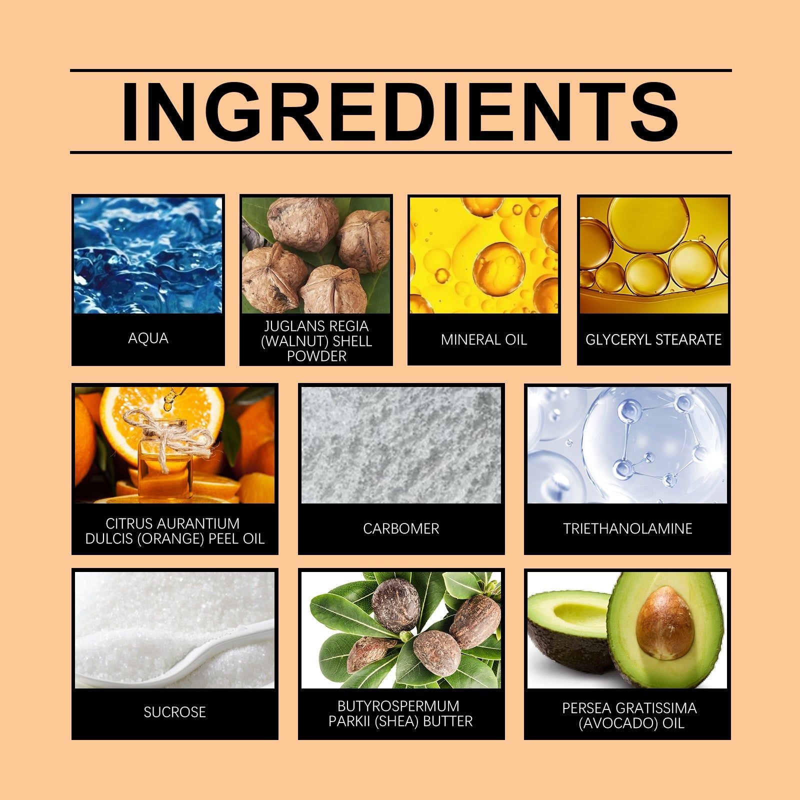 Citrus Body Scrub, Natural Exfoliant for Bright, Hydrated Skin, Body Cleansing ,100g
