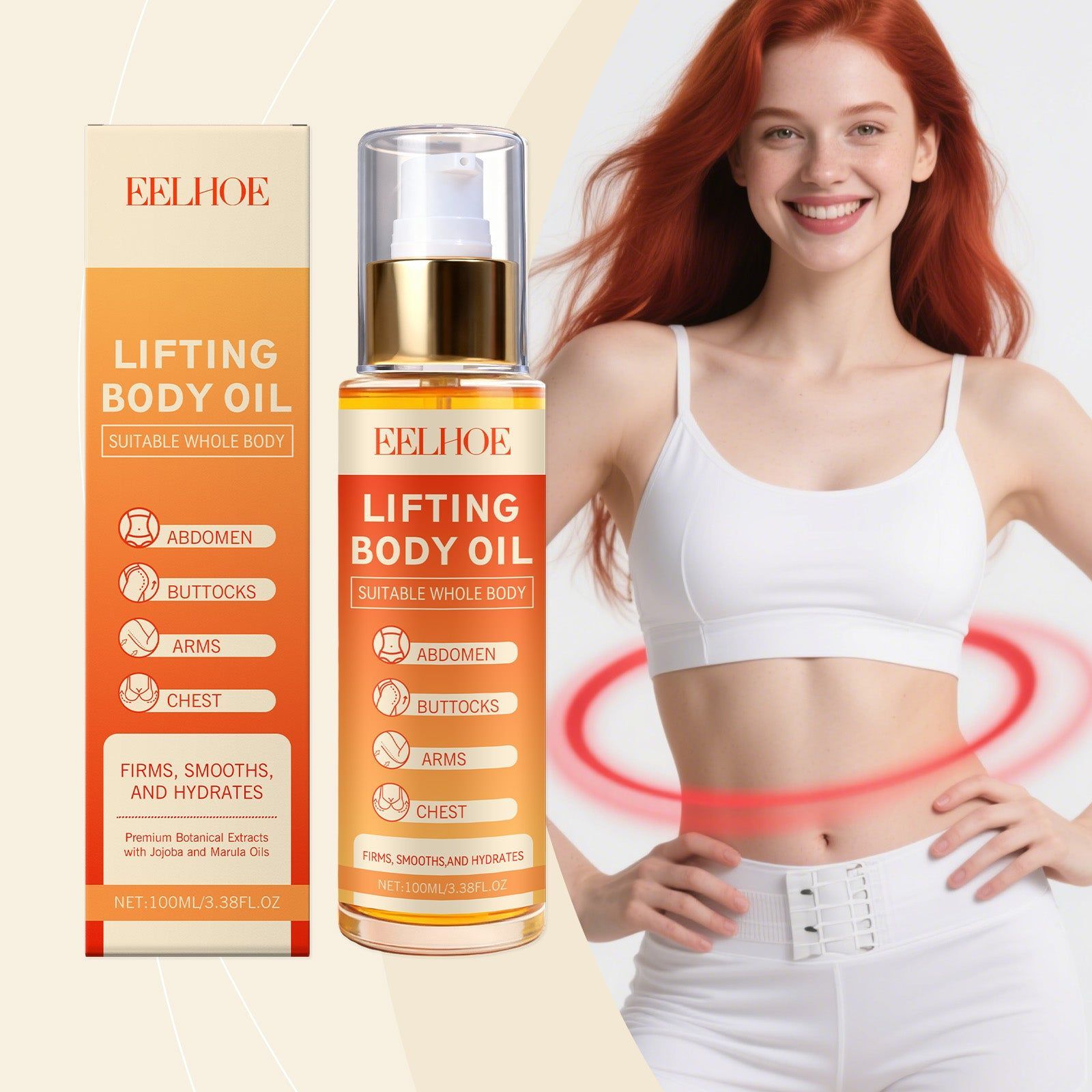 Body Firming Moisturizing Oil, Nourishing, Refreshing, Smooth, Daily Use ,100ml