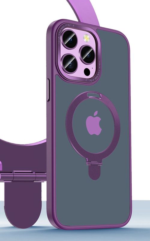 Shockproof Phone Case Slim Matte Cover With Magnetic Stand For iPhone 14 Series