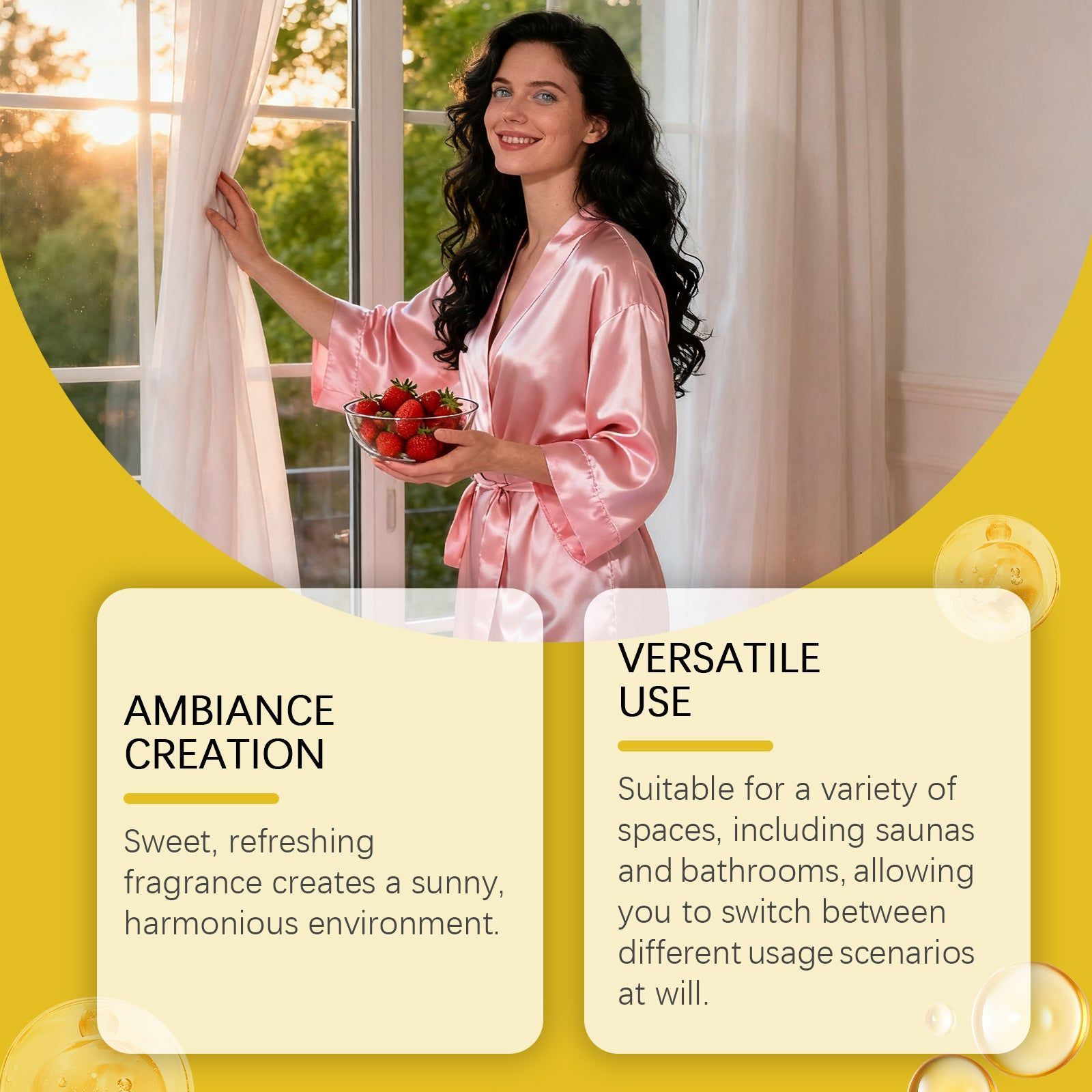 زيت عطري، رائحة طبيعية منعشة، عطر يدوم طويلاً، علاج عطري مريح للاستخدام المنزلي وأثناء السفر، 60 مل