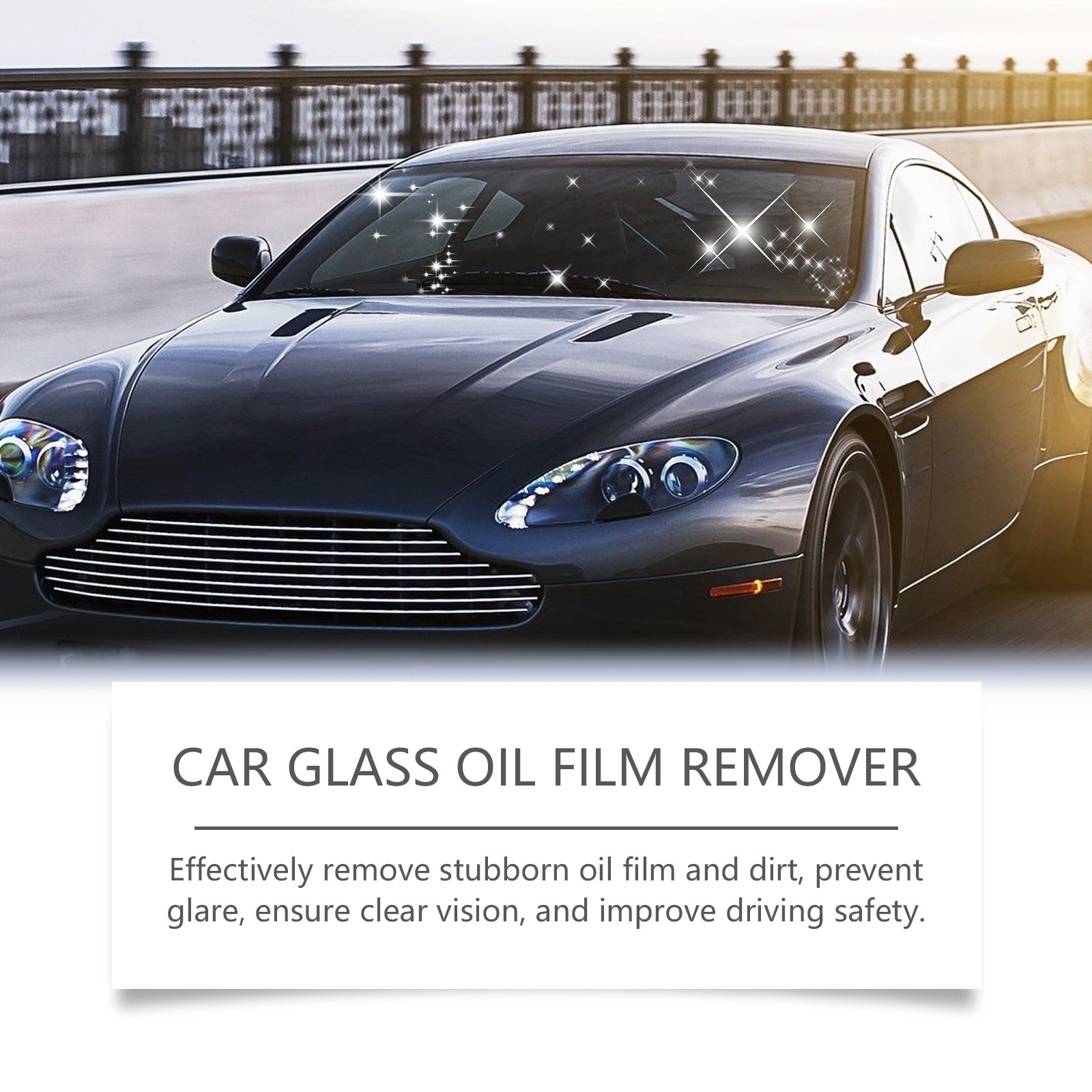 Automotive Glass Coating Paste, Cleaning and Decontamination, Waterproof, Rainproof, Windshield Cleaner ,1set