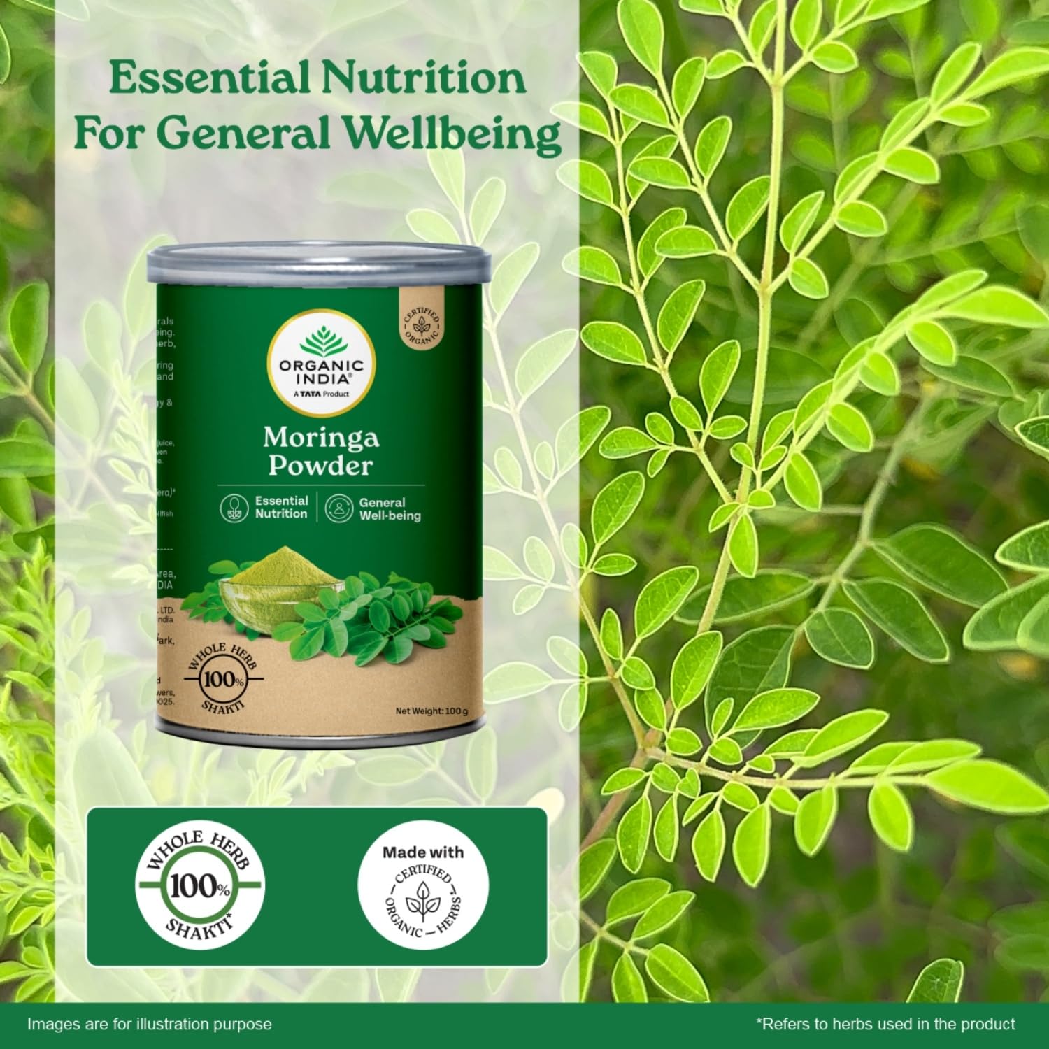 ORGANIC INDIA Moringa Powder Can 100g