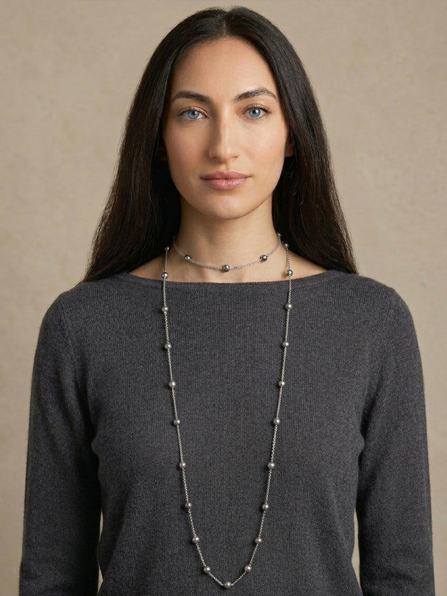 ZÉNA O Long sautoir necklace