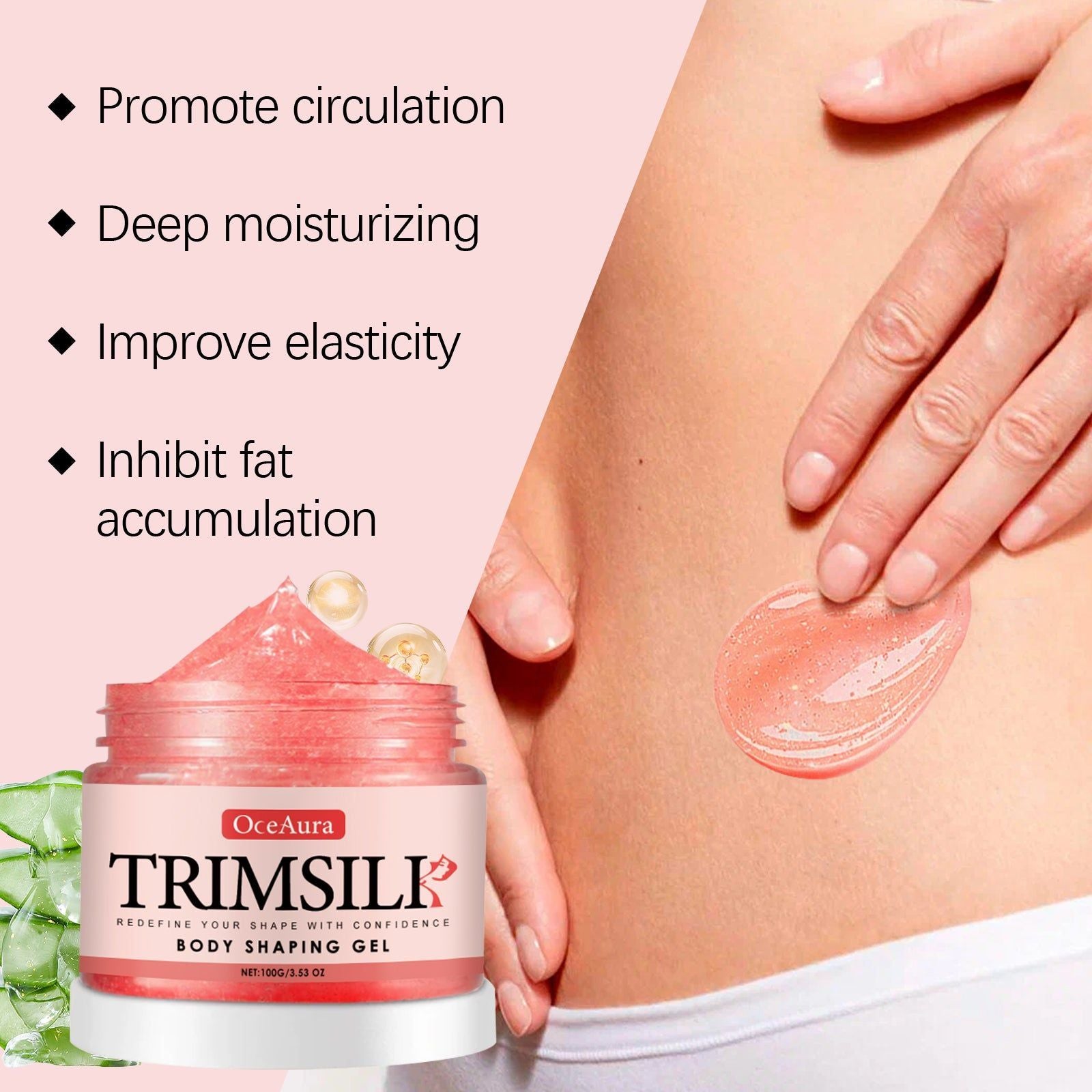 Body Care Gel, Hydrating, Firming, Fat Loss, Skin Massage, Moisturizer ,100g