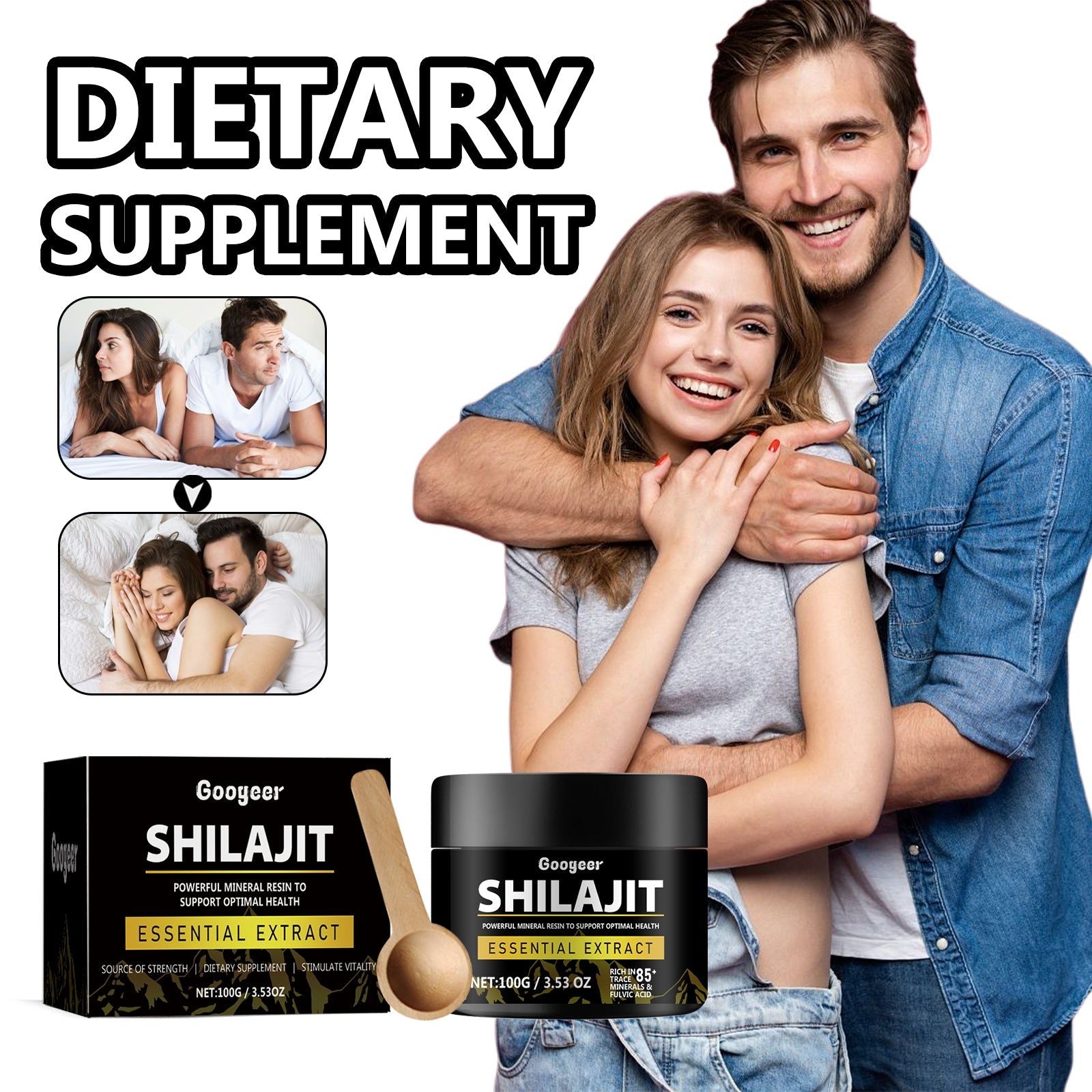 Boost Energy and Body Care, Rejuvenate with Shilajit & Licorice Supplement ,100g