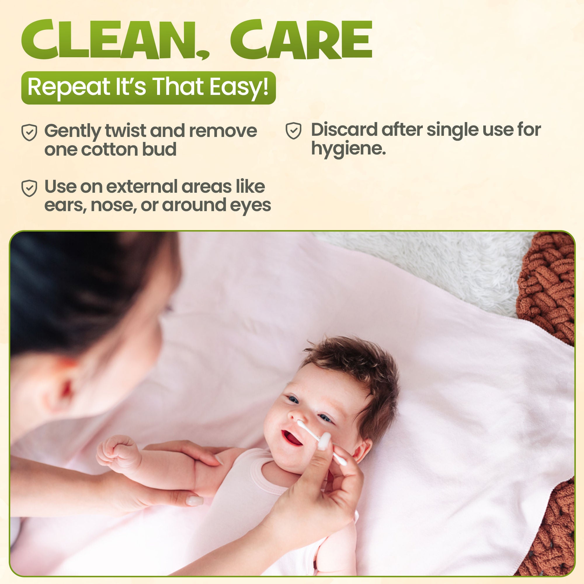 ENFANT Cotton Bud Box Ground & Spiral