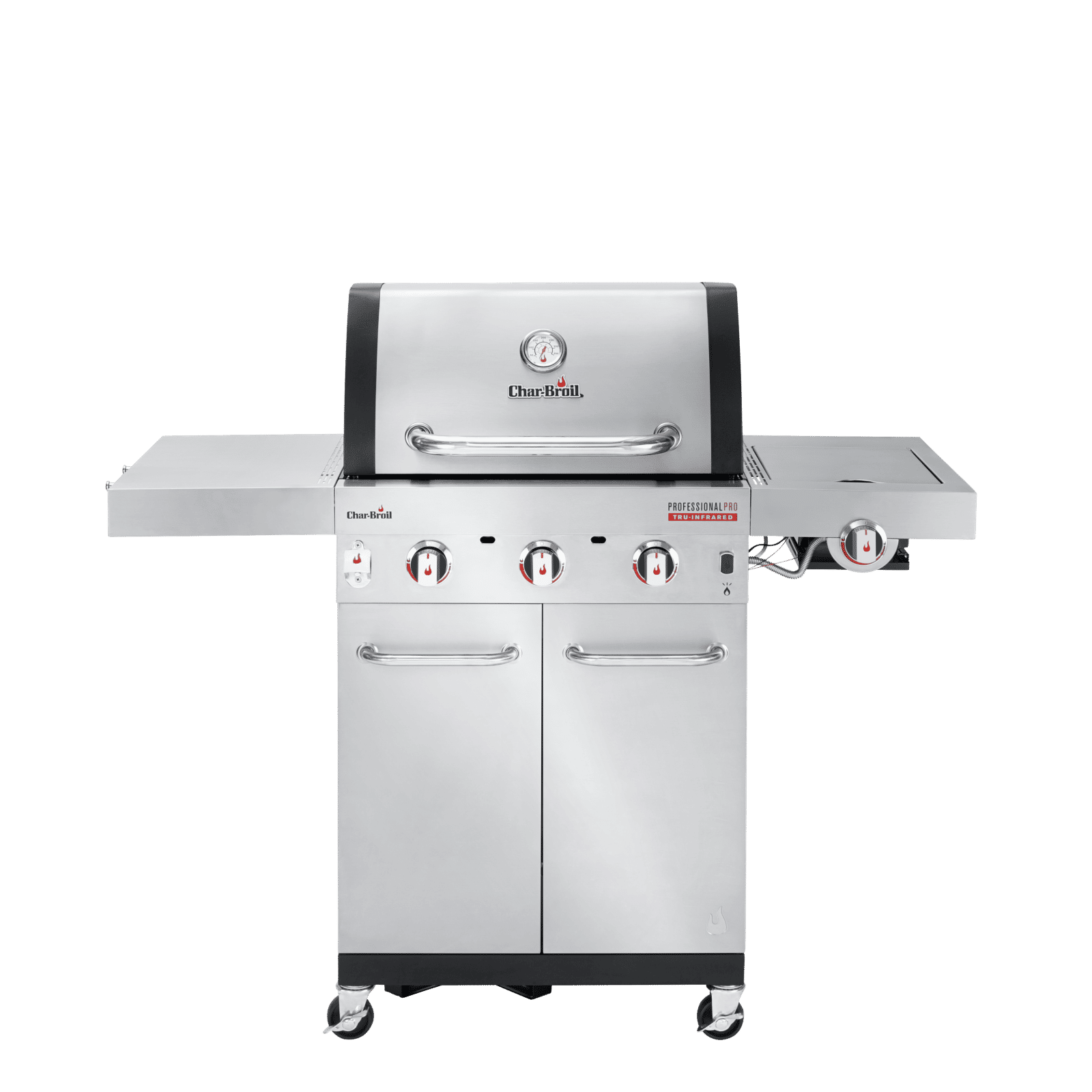 Char-Broil Professional PRO S 3 Gas Grill, Stainless Steel, TRU‑Infrared & Sear Burner, 140920