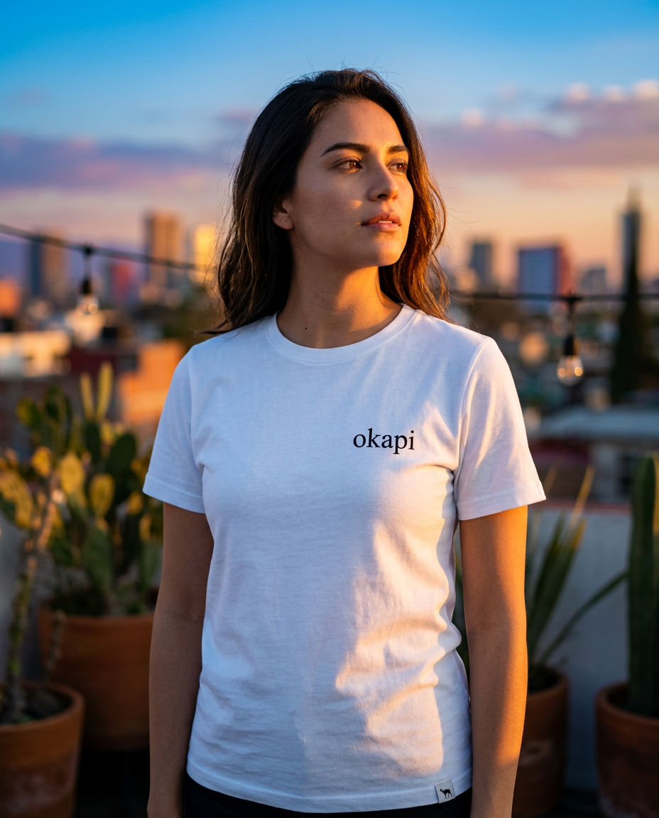 Okapi White "The okapi" T-Shirt