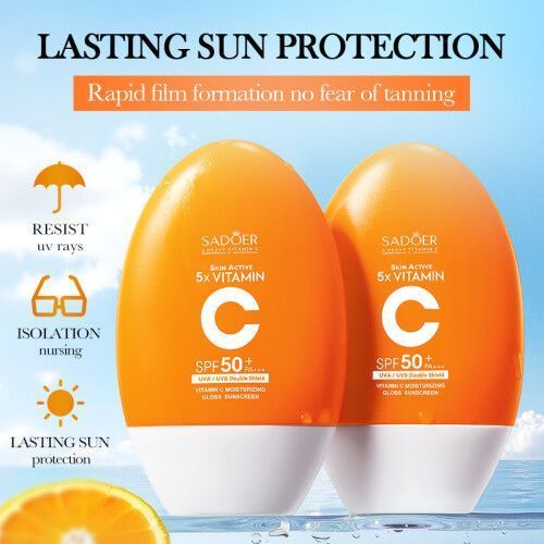 Vitamin C SPF 50+ Sunscreen Moisturizing UV Protection - 50ml