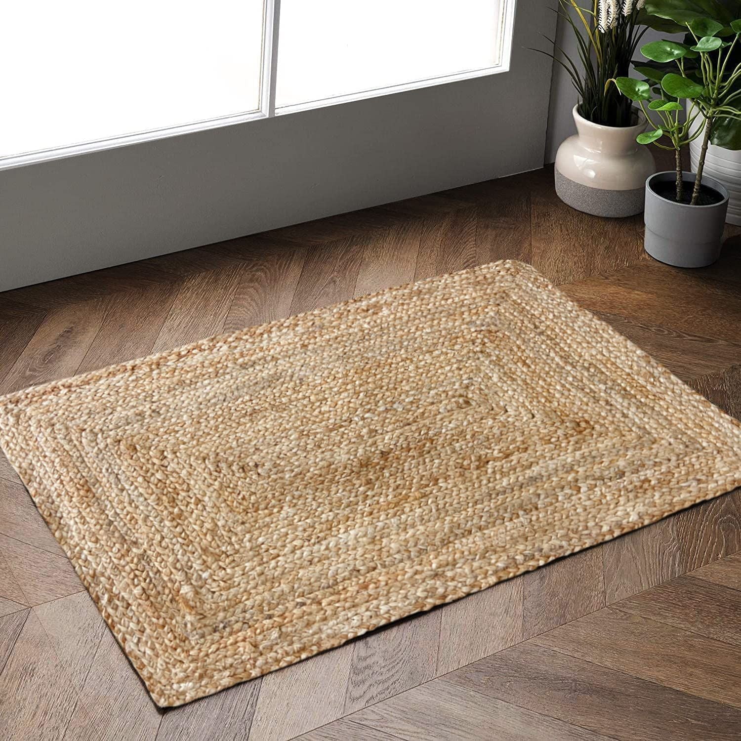 AIESY® Reversible Beautiful Jute Handwoven Runner Rug