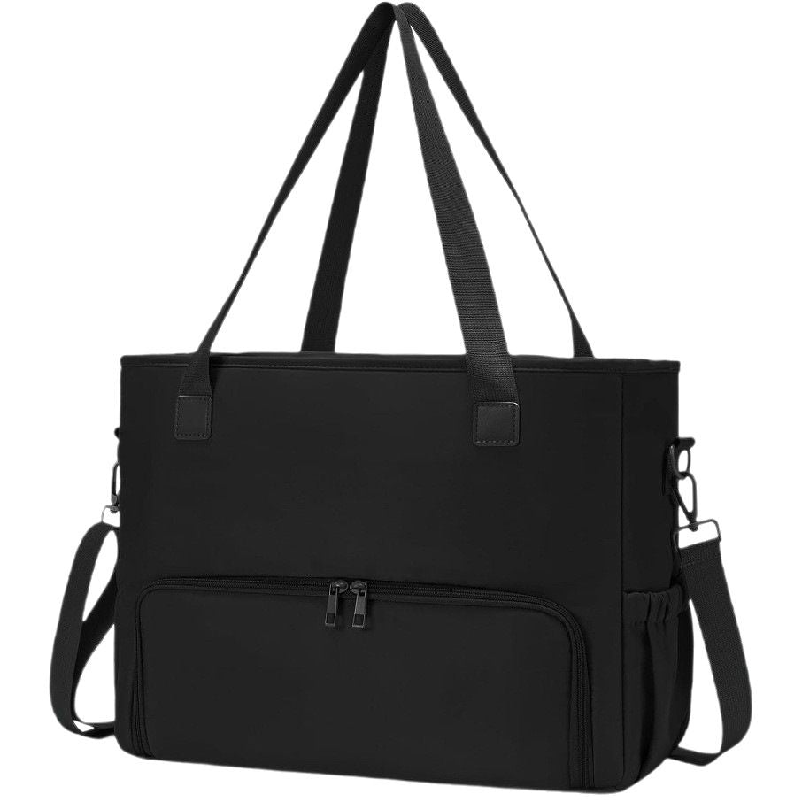 Laptop Tote Bag with Insulated Lunch Compartment