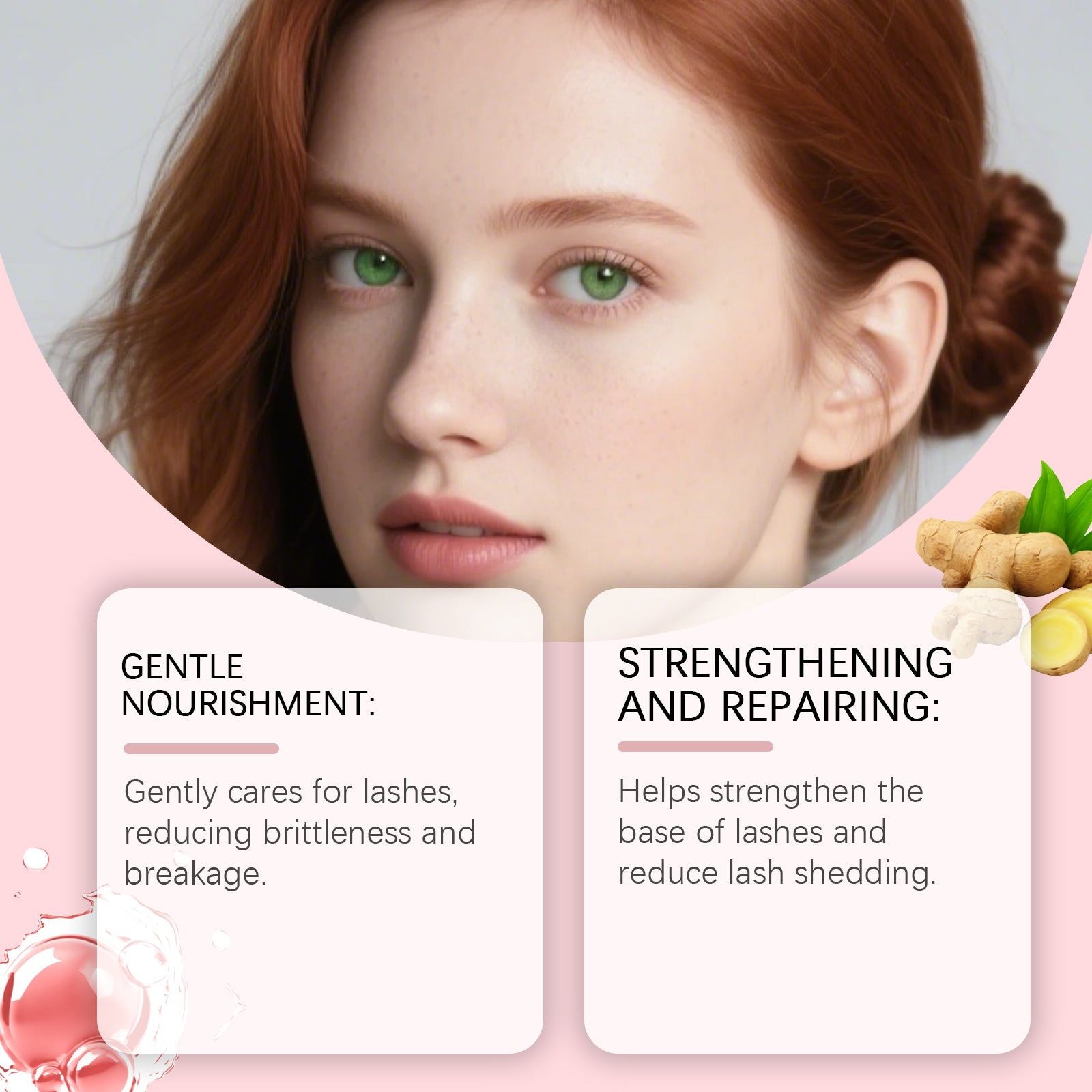 Mascara Nourishes, Curl, Lengthen, Natural Luster, Non-Sticky, Lash Care ,3ml