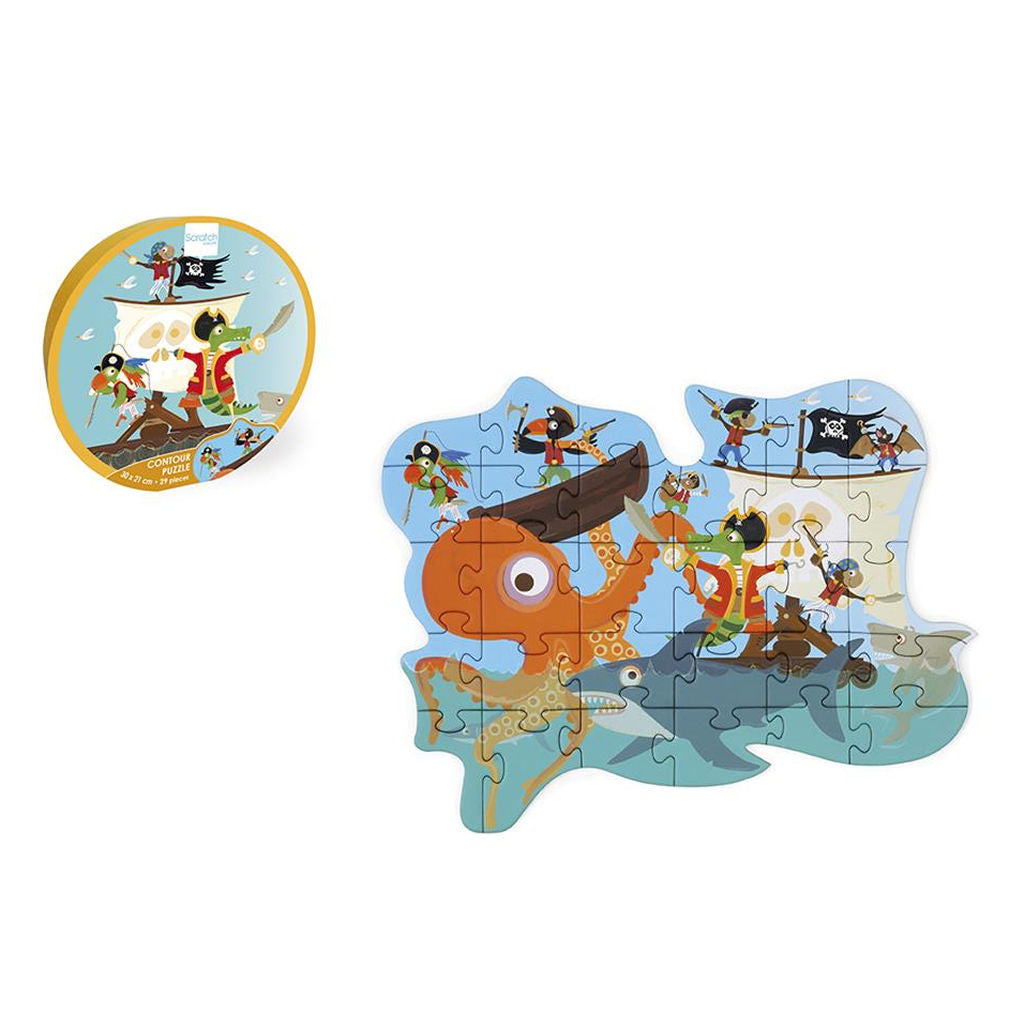 Pirates Contour Puzzle 29 Pcs
