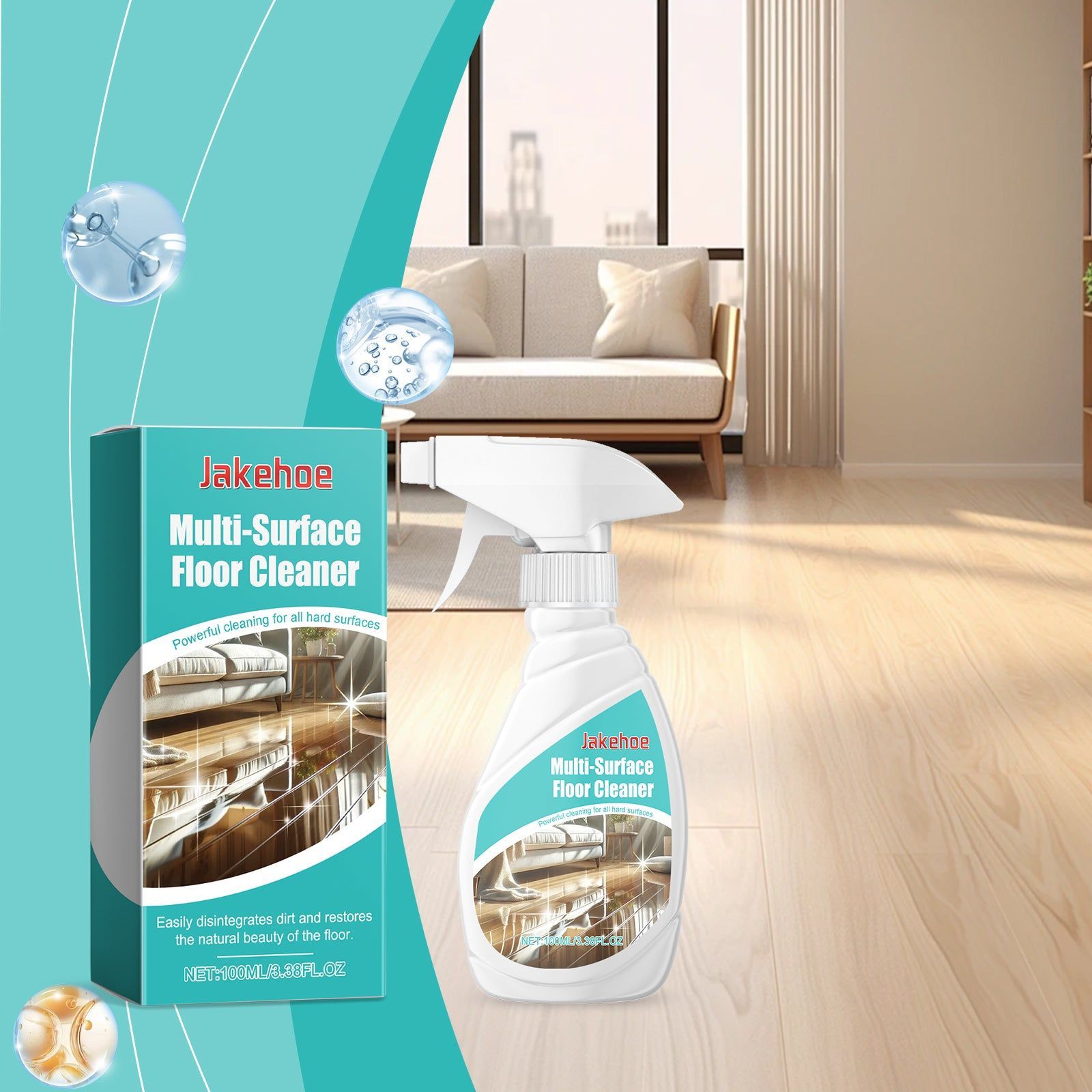 Best Floor Tile Cleaner for Sparkling, Deep Cleaning, Multi-Surface, Eco-Friendly ,100ml