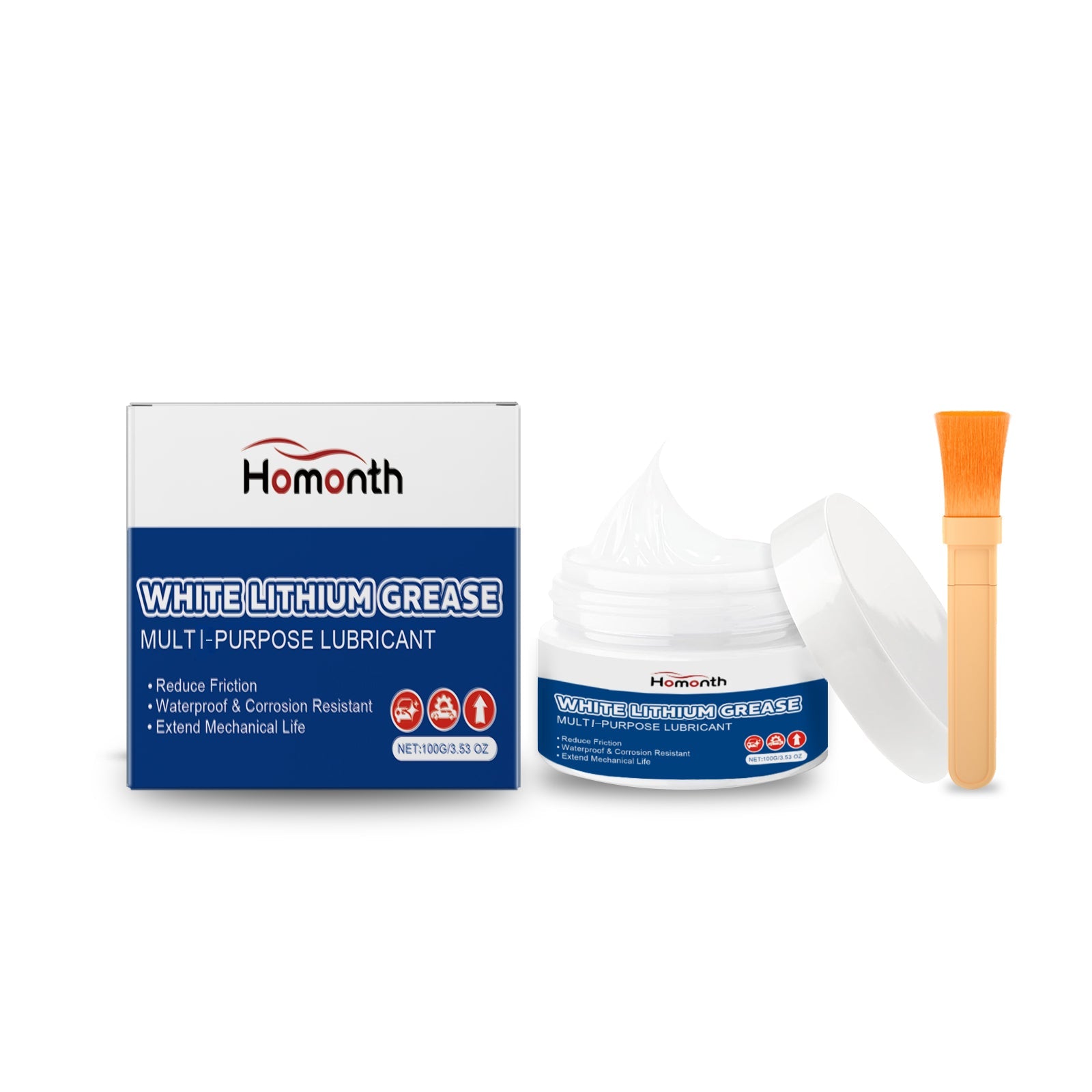 Car Care Grease Set, Waterproof, High Temp, Noise Reduction, Durable ,1set