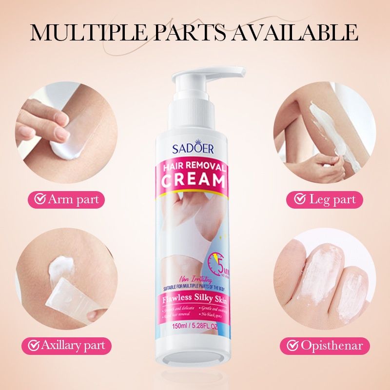 Hair Removal Cream 150ml, Fast and Long-Lasting - 001-SD33536