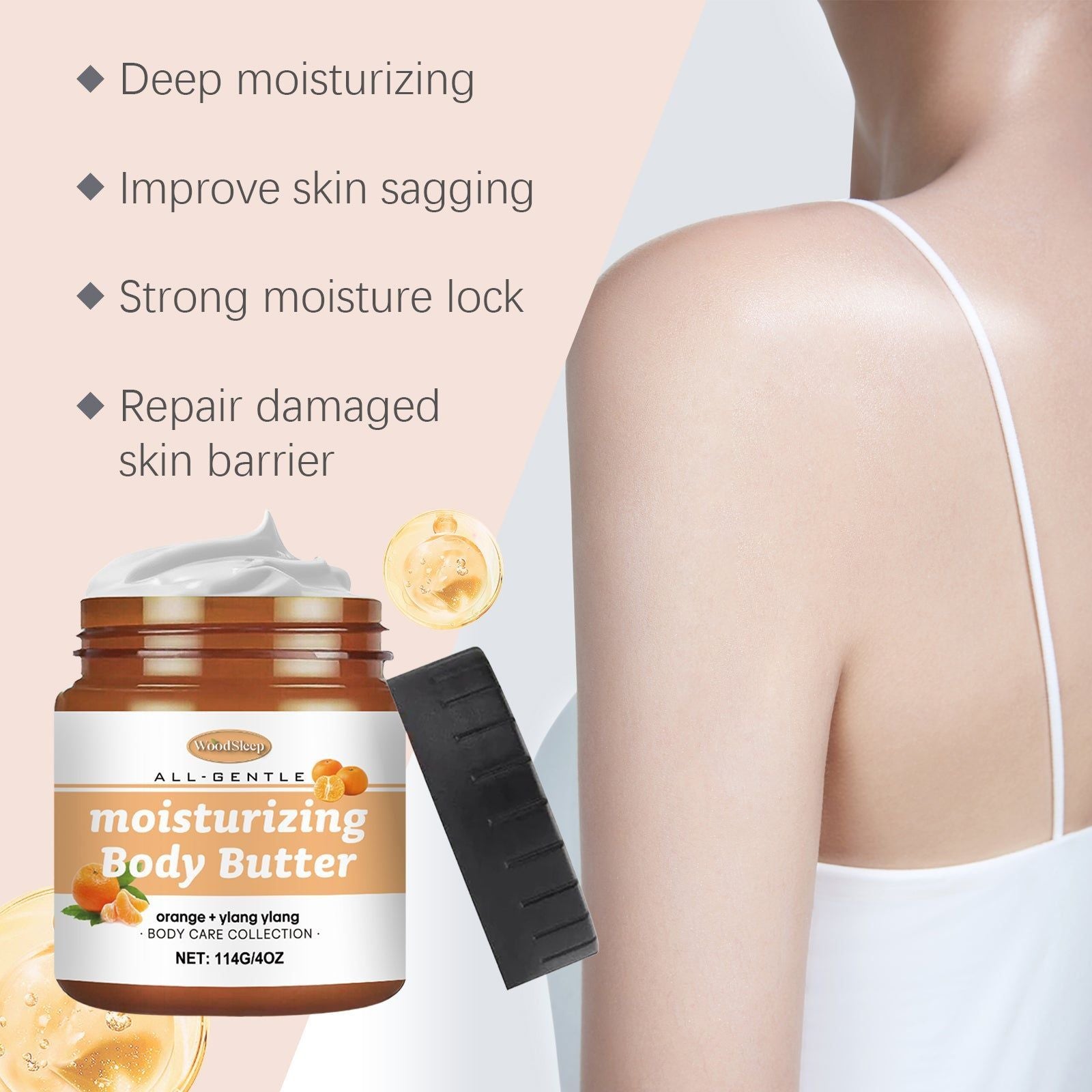 Citrus Body Lotion Moisturizer, Hydrating, Nourishing, Softening, Refreshing Skin Care ,114g