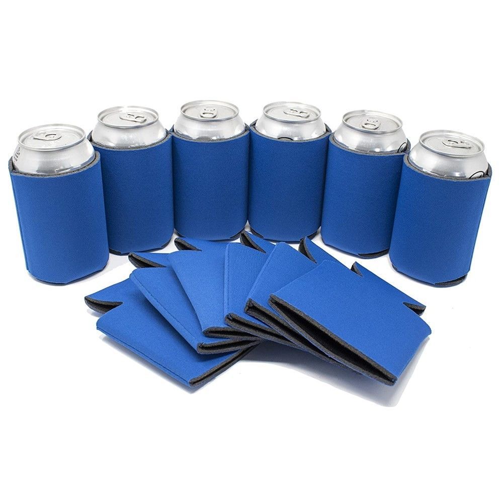 6 Pack Blank Beer Can Coolers Sleeves Neoprene Beer Can Cooler Drink Bottle Holder Sleeve