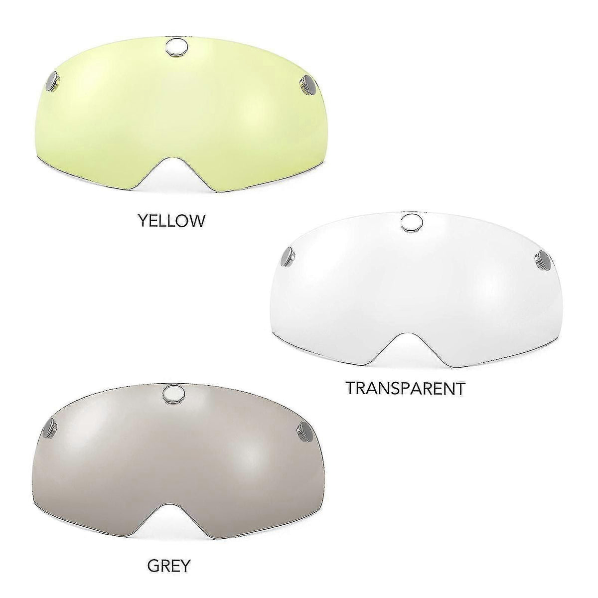 3pcs Detachable Magnetic Visor For Bike Helmet Uv Guard For Men Women