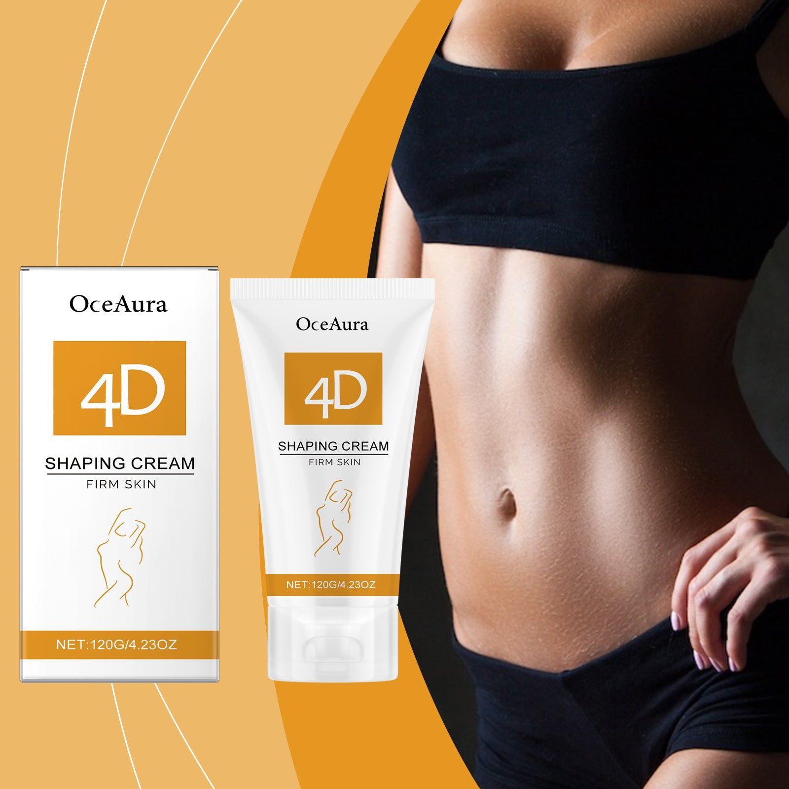 Body Care Slimming Cream, Firming & Moisturizing, Instant Absorption, Non-Greasy ,120g