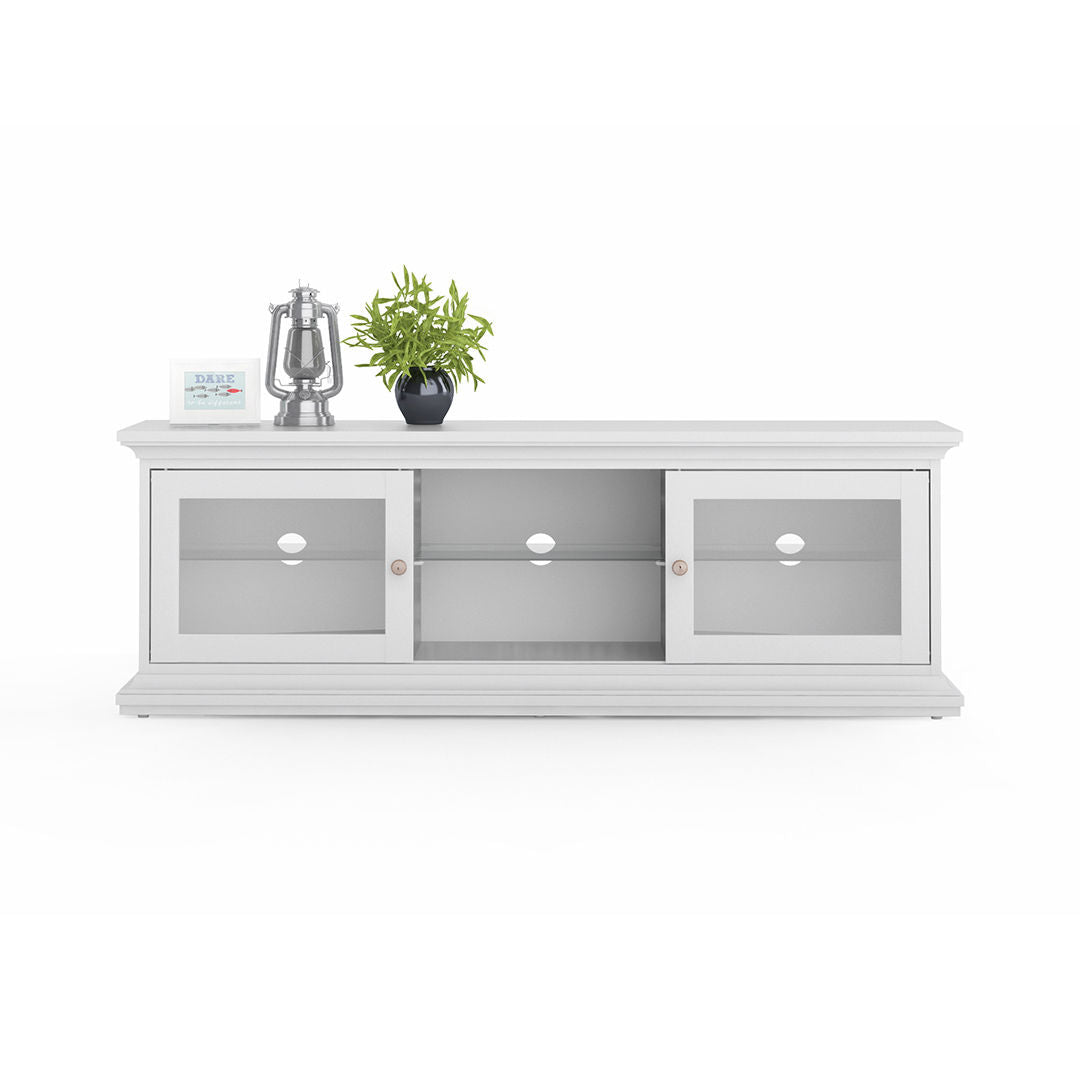 Paris TV Unit, White Finish