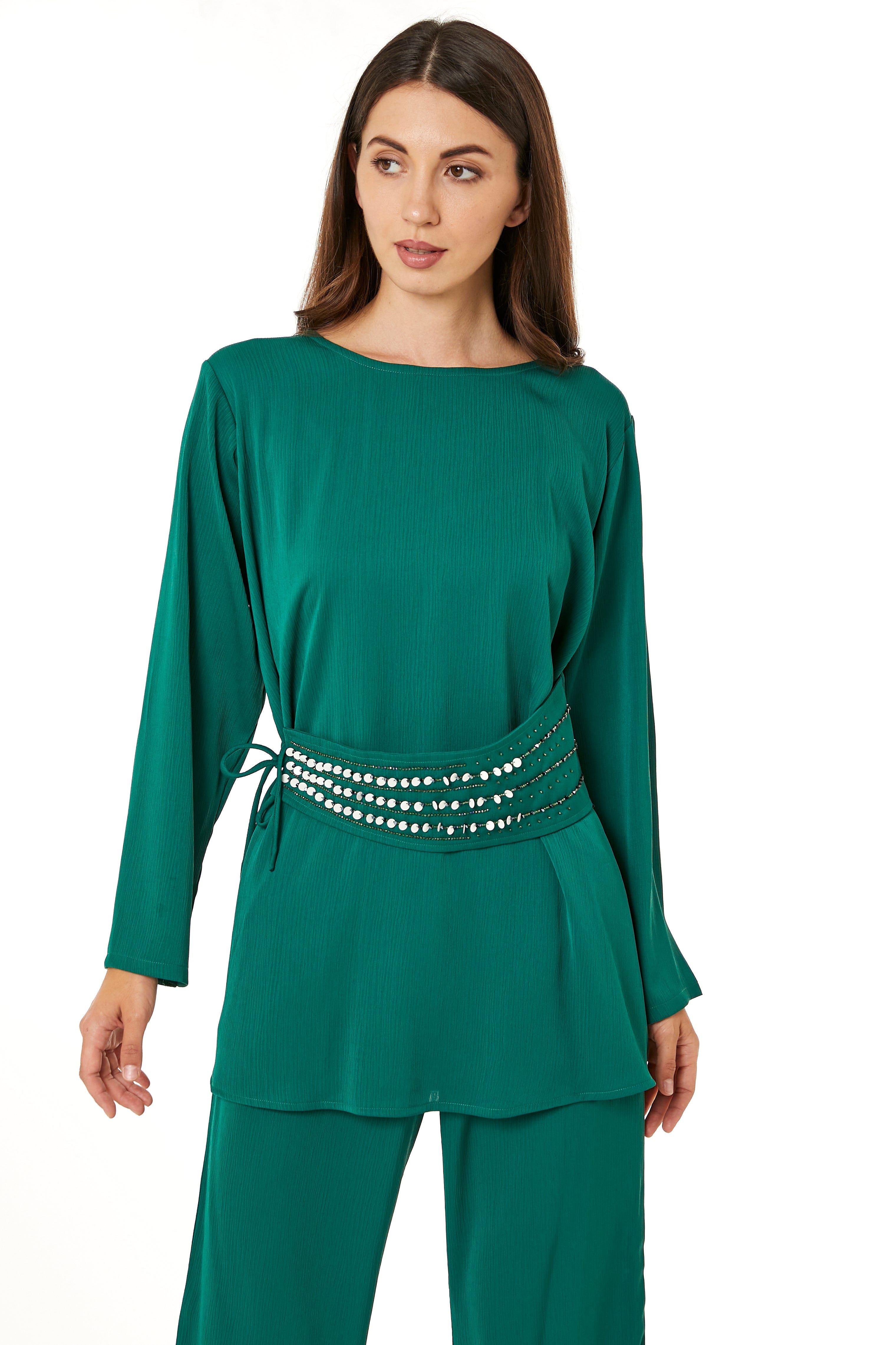 Green Zoom Top and Pants Set