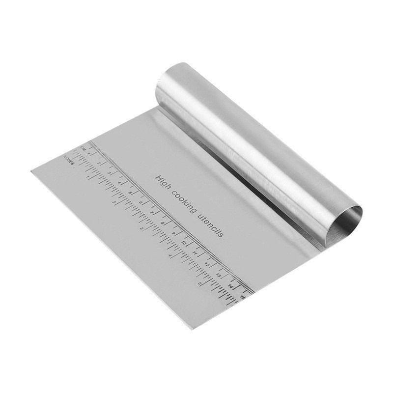 pc Multi-purpose Stainless Steel Kitchen Utensils - Vegetable Scoop, Stainless Steel Kitchen Utensils, Kitchen Vegetable Scraper and Dough Scraper（15*12CM）