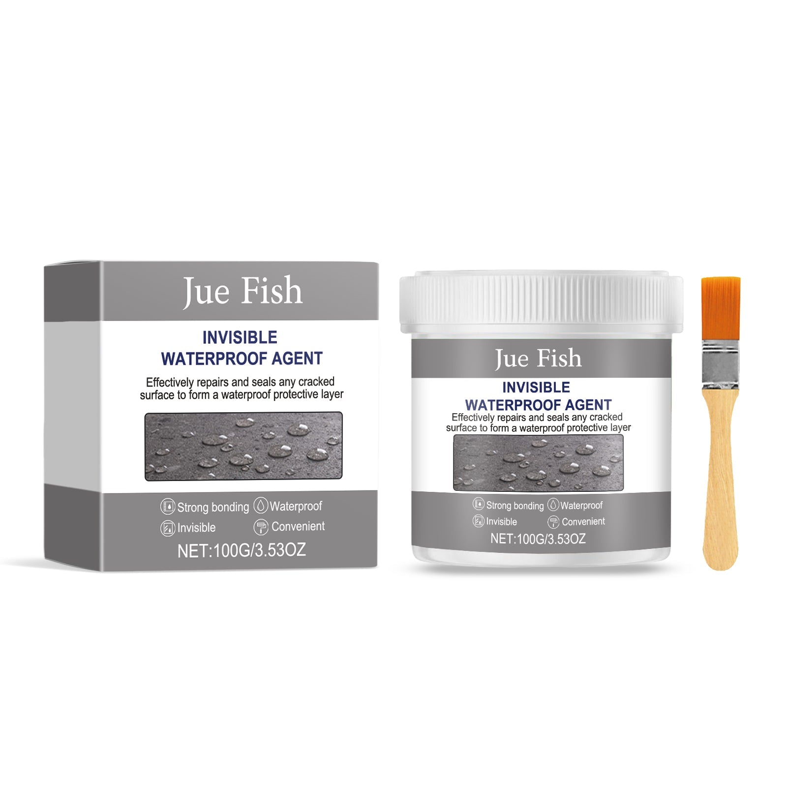 Invisible Waterproof Sealant for Decoration and Restoration, Leakproof, Wear-Resistant, Easy to Use ,1set