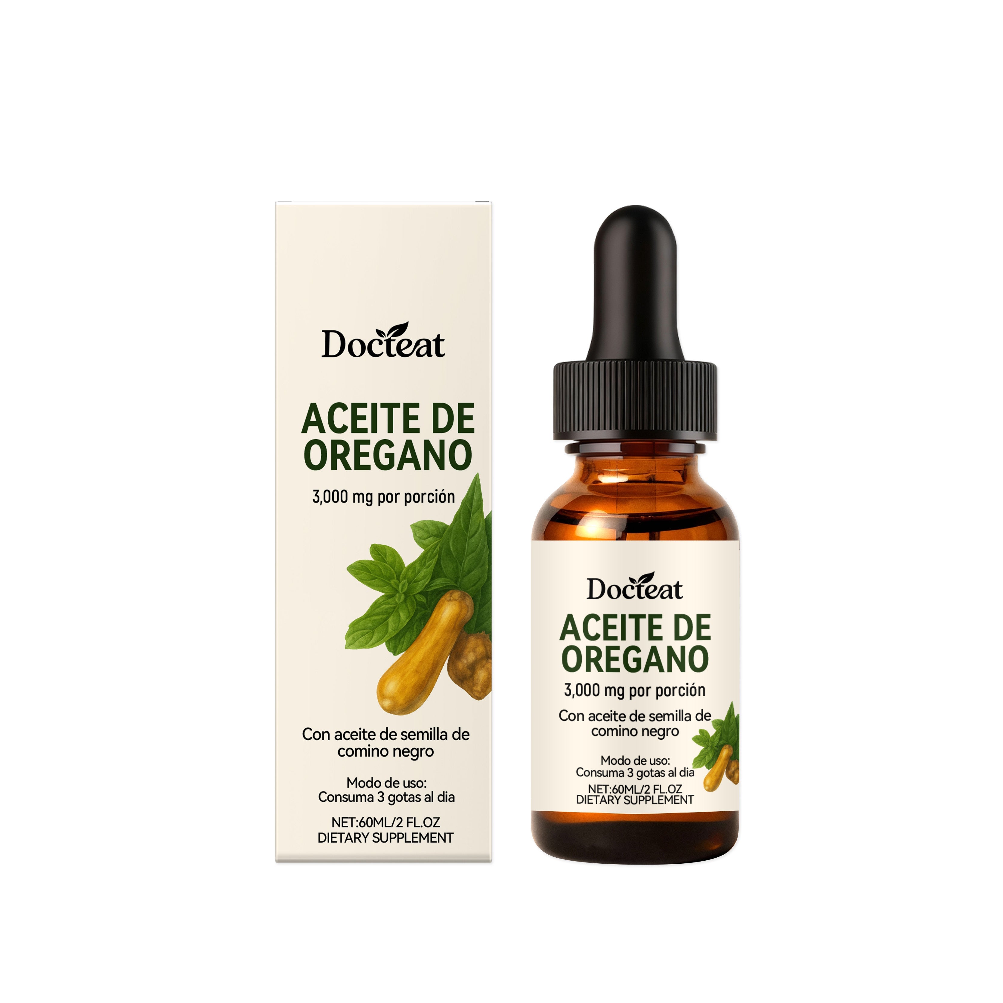 Boost Immunity Naturally with Oregano Oil Support Drops, Body Care Essential ,60ml
