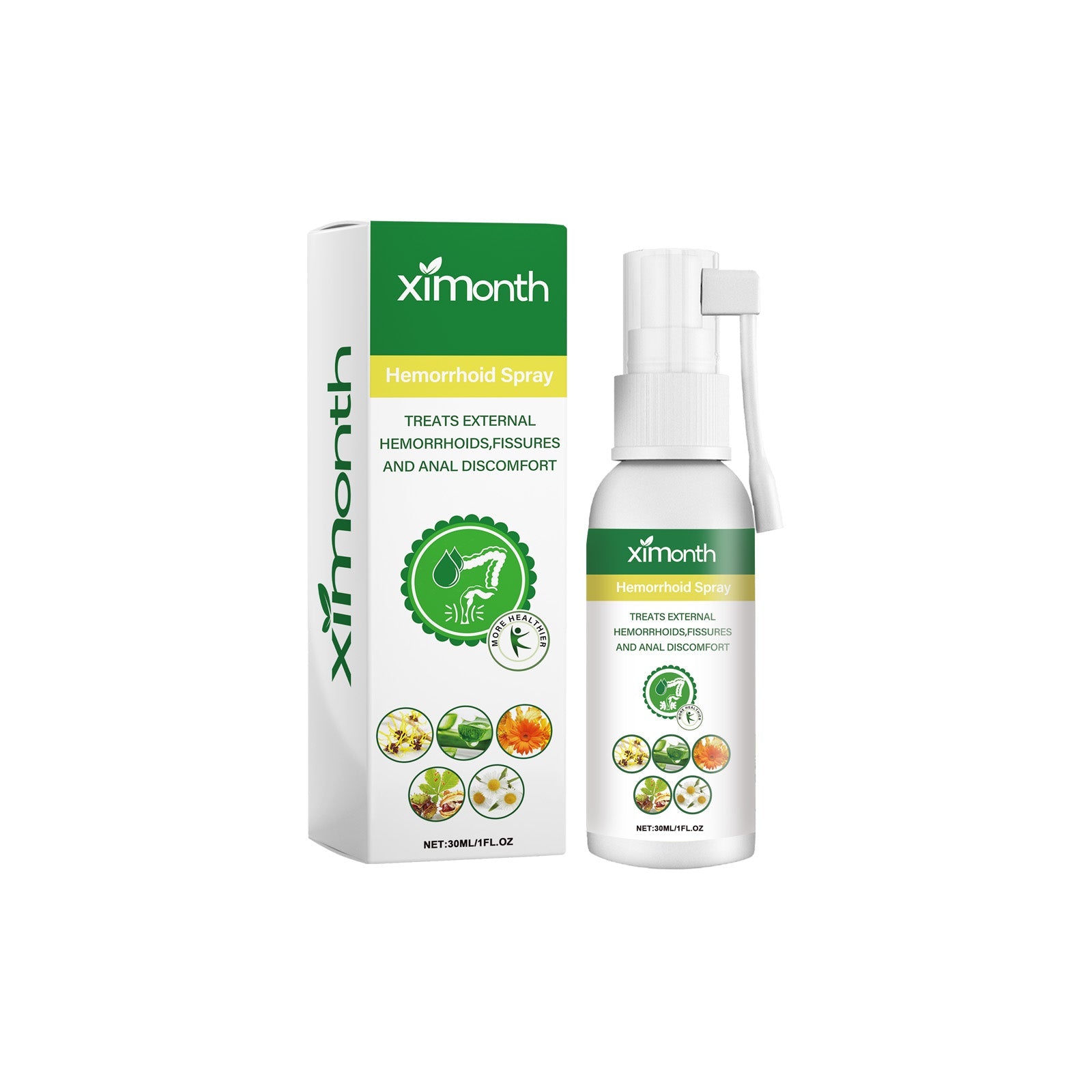 Hemorrhoid Spray for Fast Relief, Soothes Pain, Itching, and Swelling, Body Care Solution ,30ml