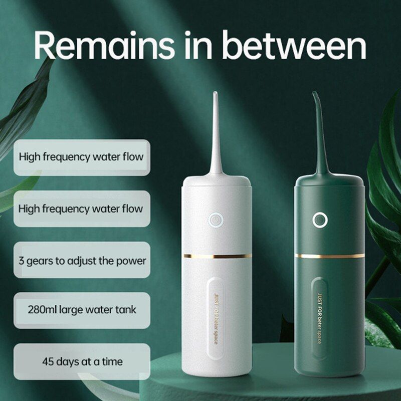 Cordless Water Flosser Electric Tooth Floss Pick Oral Irrigator Stains Tooth Cleaner