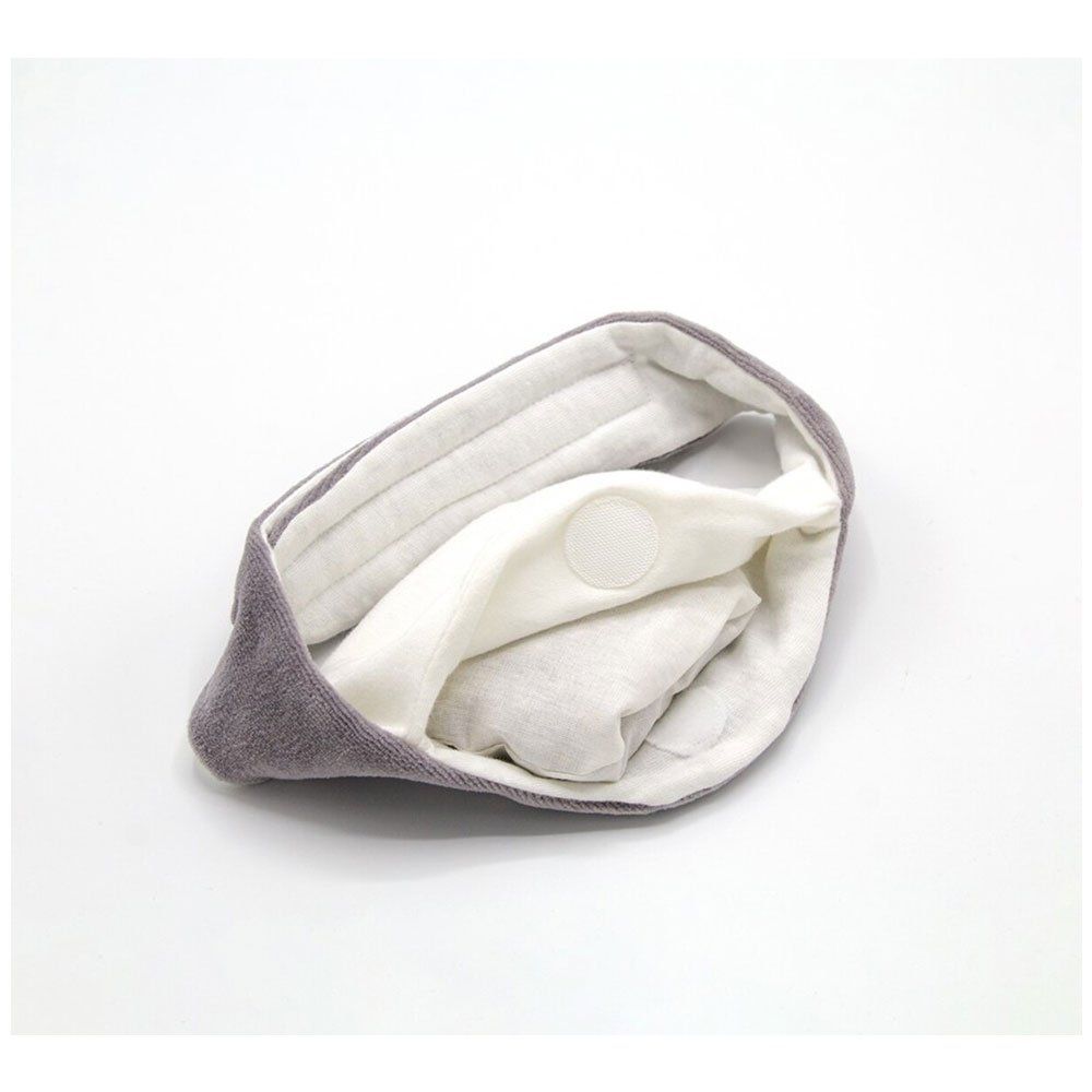 حزام BabyJem Cherry Comfort Hug الطبيعي المهدئ بالحرارة لعلاج مغص الأطفال وآلام البطن – رمادي