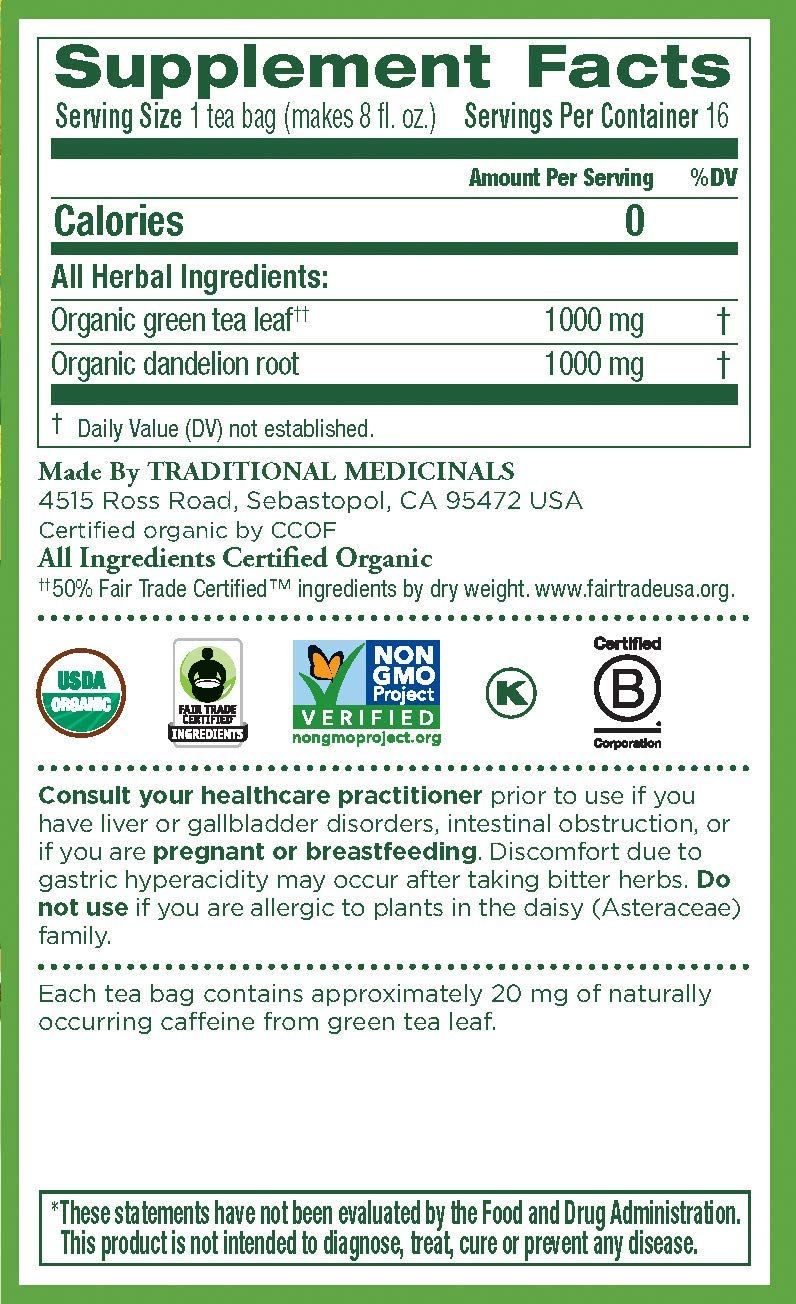 Traditional Medicinals Green Tea Bags - 16 Bags