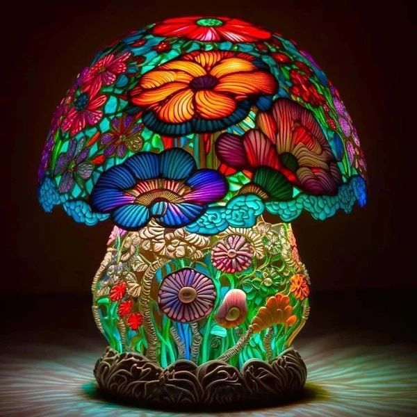 Colorful Dragon Resin LED Night Light Home Decor