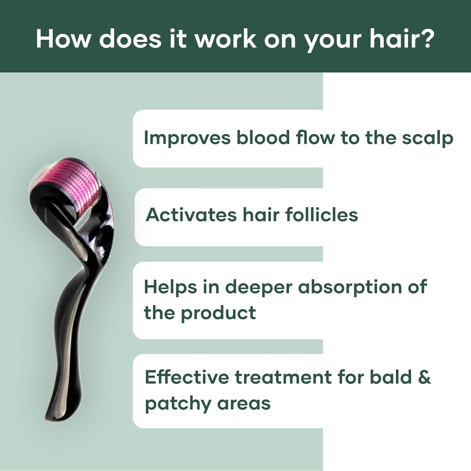 GHC Mars بكرة ديرما فاخرة 540 إبرة تيتانيوم 0.5 مم