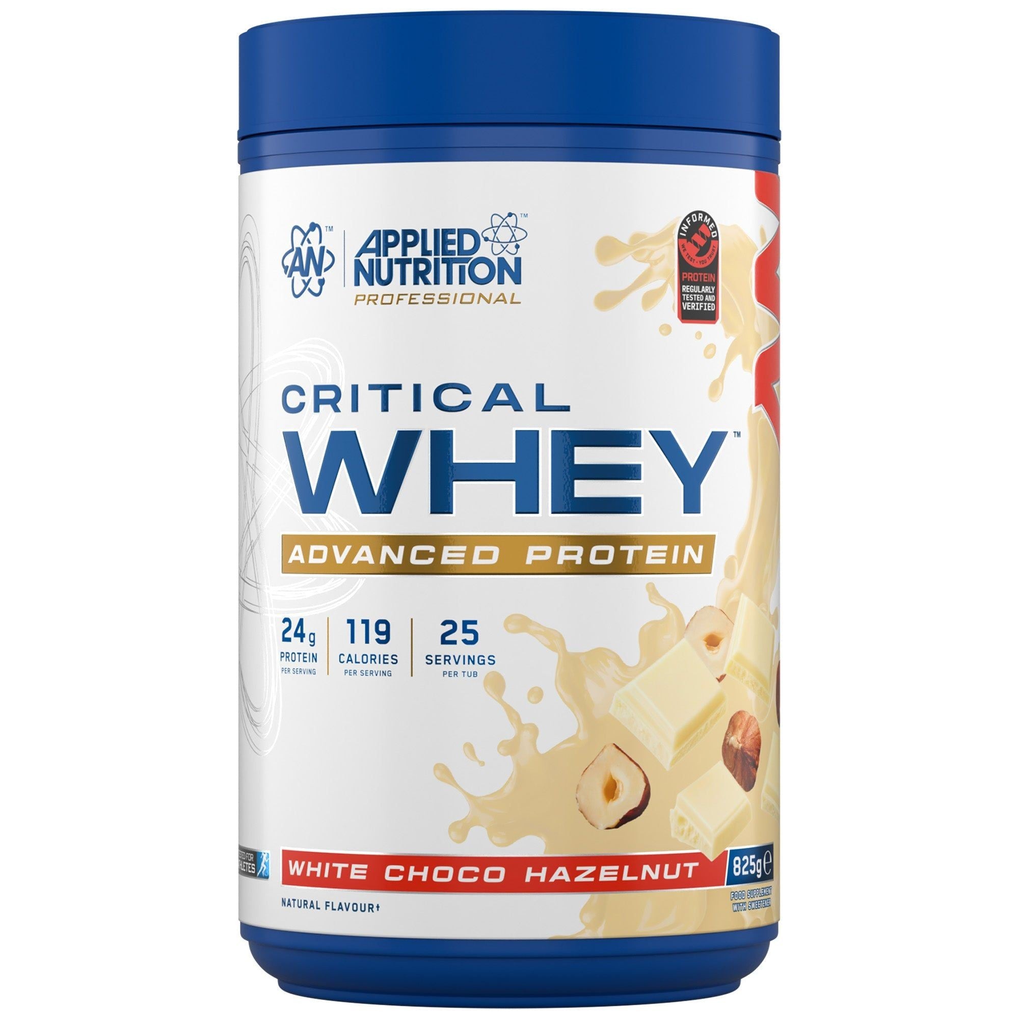 AN CRITICAL WHEY 825G WHITE CHOC HAZELNUT