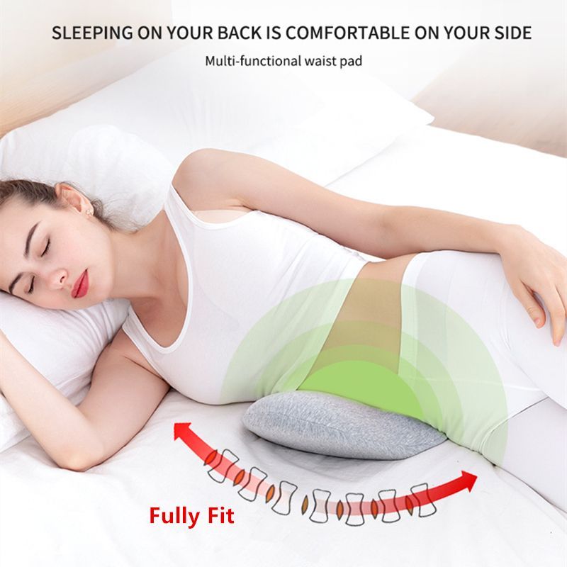 Memory Foam Pillow Lumbar Support Low Back Pillow Pregnant Waist Pillows Protect Spine