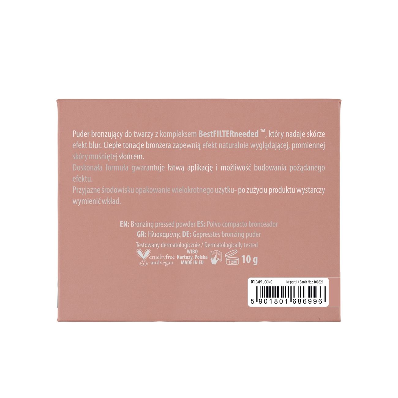 NAM Bronzing Face Pressed Powder, Warm Sun-Kissed Bronzer