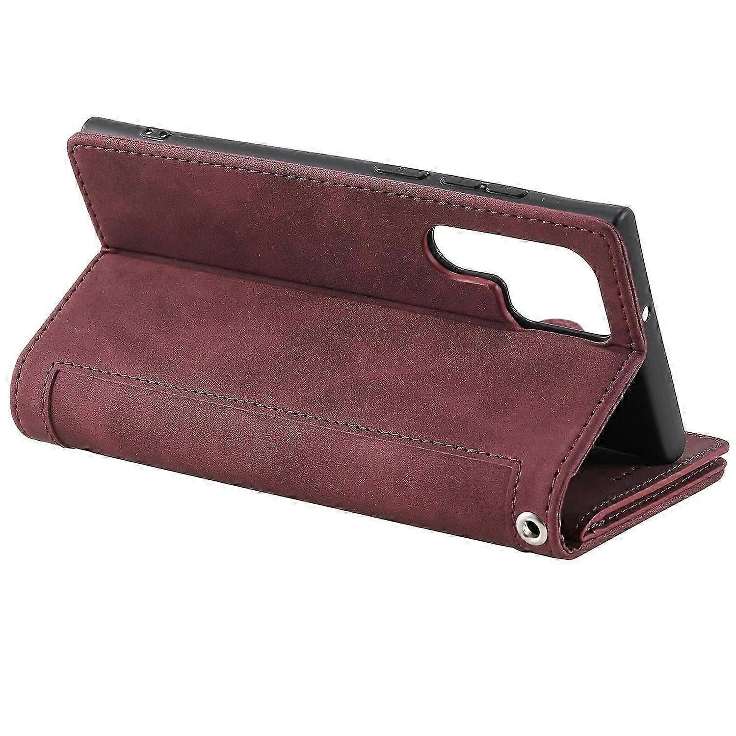 Wallet Case Compatible with Samsung Galaxy S25 Ultra - PU Leather Cover with 9 Card Slots & Magnetic Closure