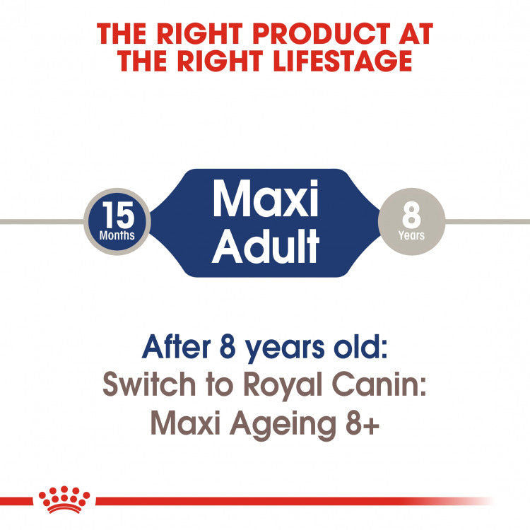 Royal Canin Size Health Nutrition Maxi Adult - 10 Wet Food Pouches