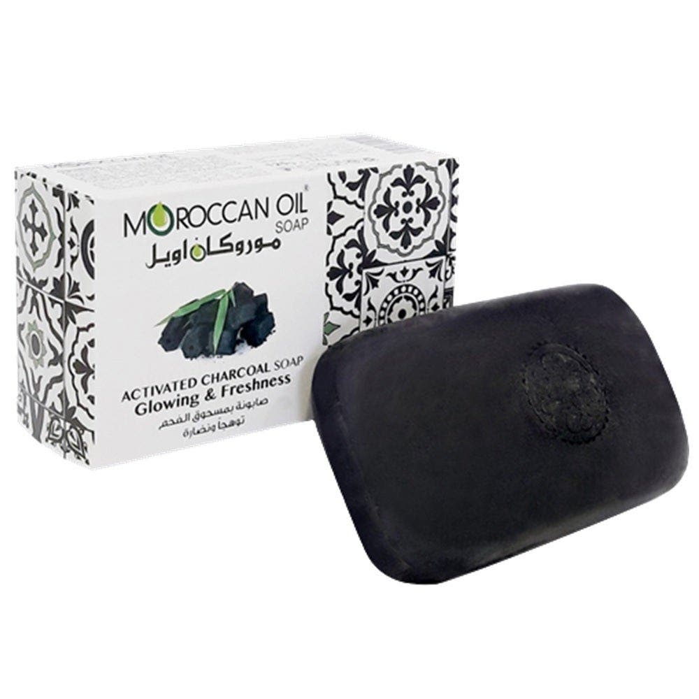 Moroccan Oil Activated Charcoal Bar Soap, 125gm