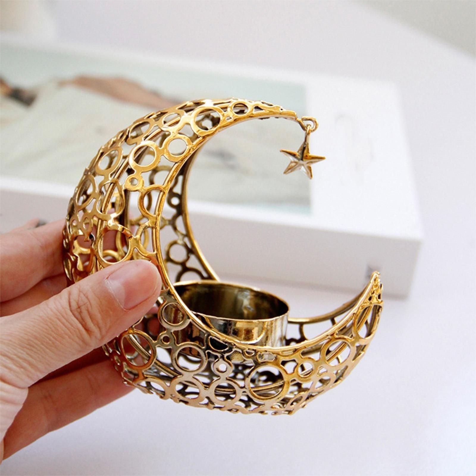 Moon Candlestick Candle Holder Wedding Tabletop Ornament Home Decoration